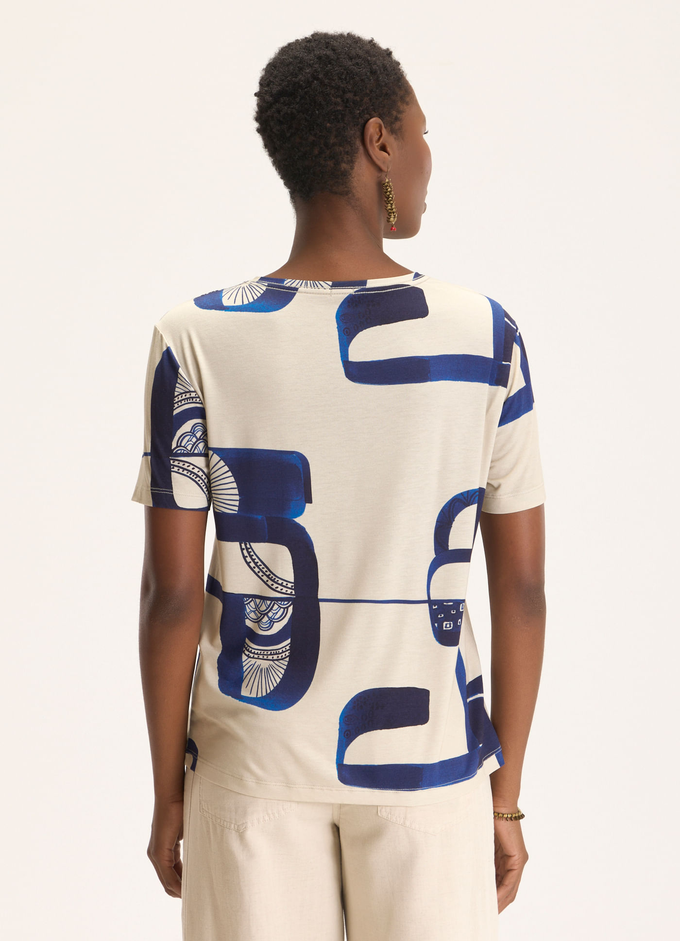 Blusa digital estampada quebra cabeça