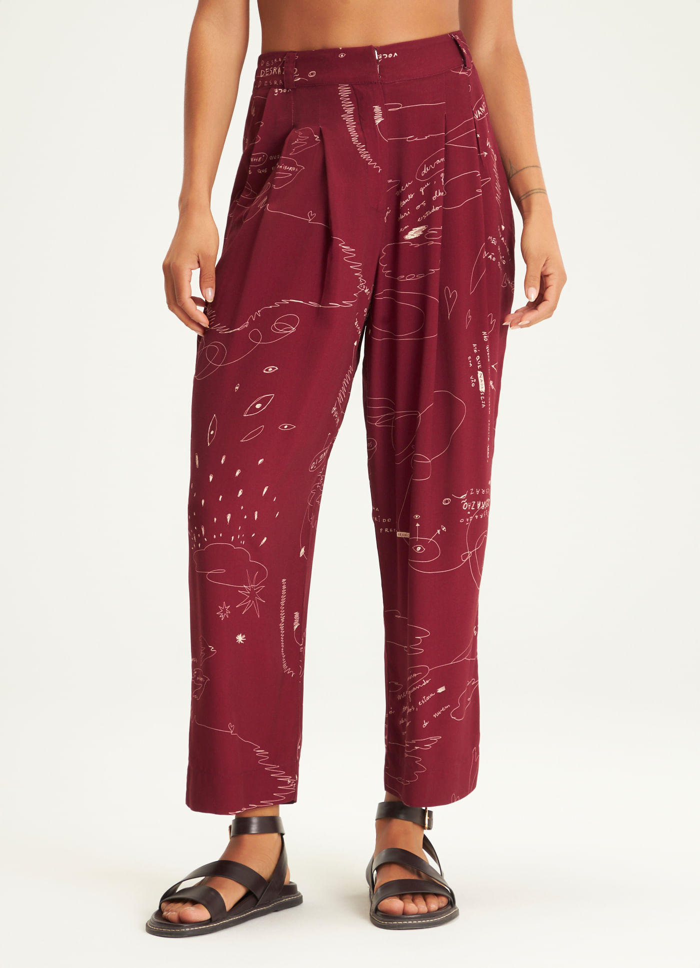 Calça estamapada desrazão