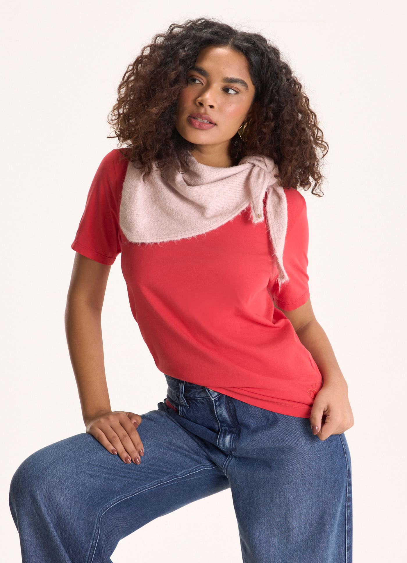 Blusa básica algodão classic vermelho