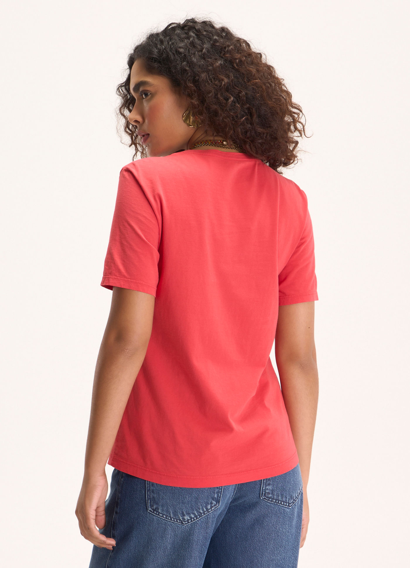 Blusa básica algodão classic vermelho