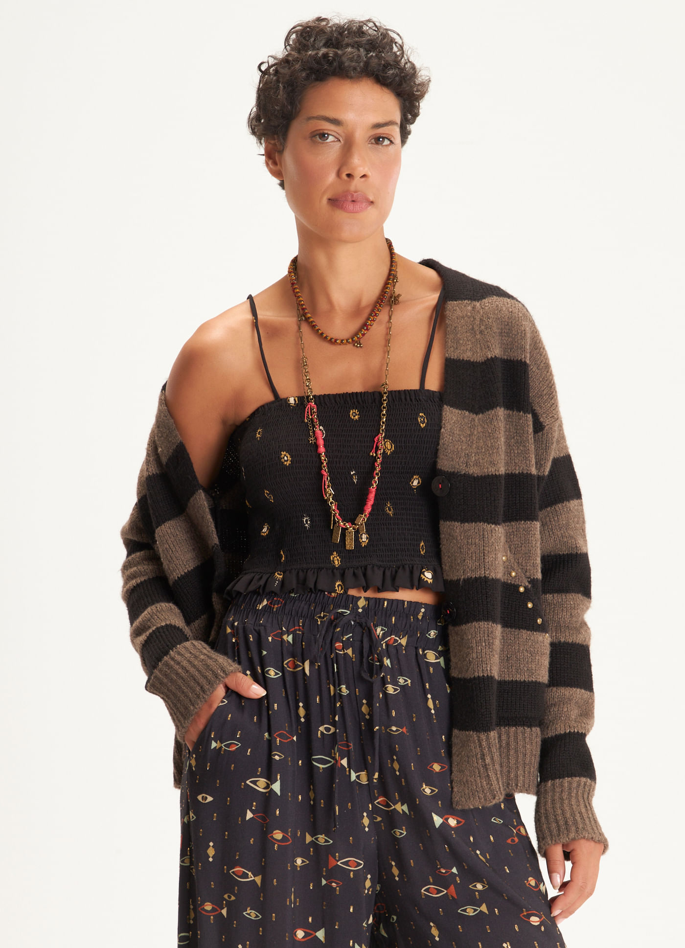 Top estampado visão