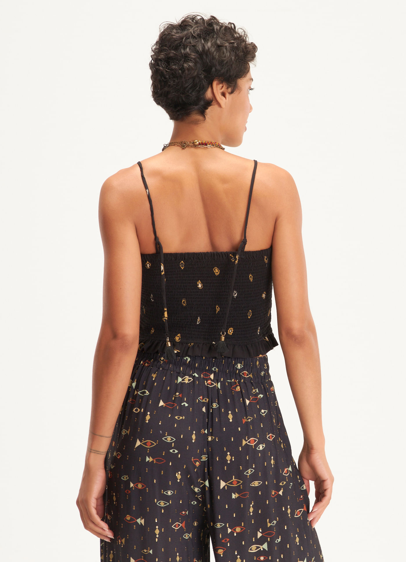 Top estampado visão