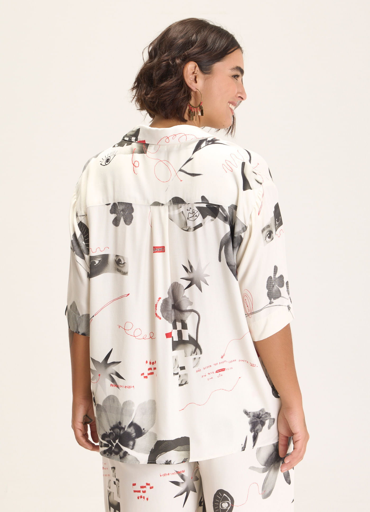 Camisa estampada lucidez