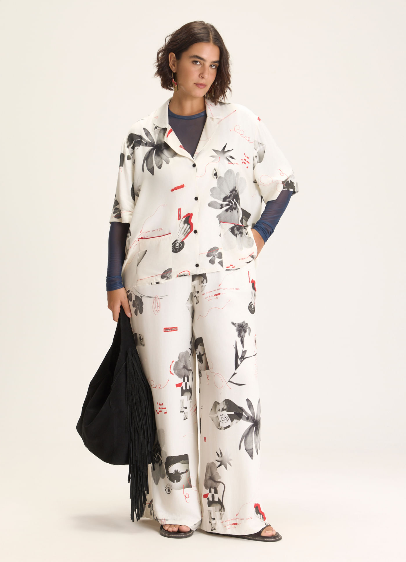 Calça estampada lucidez