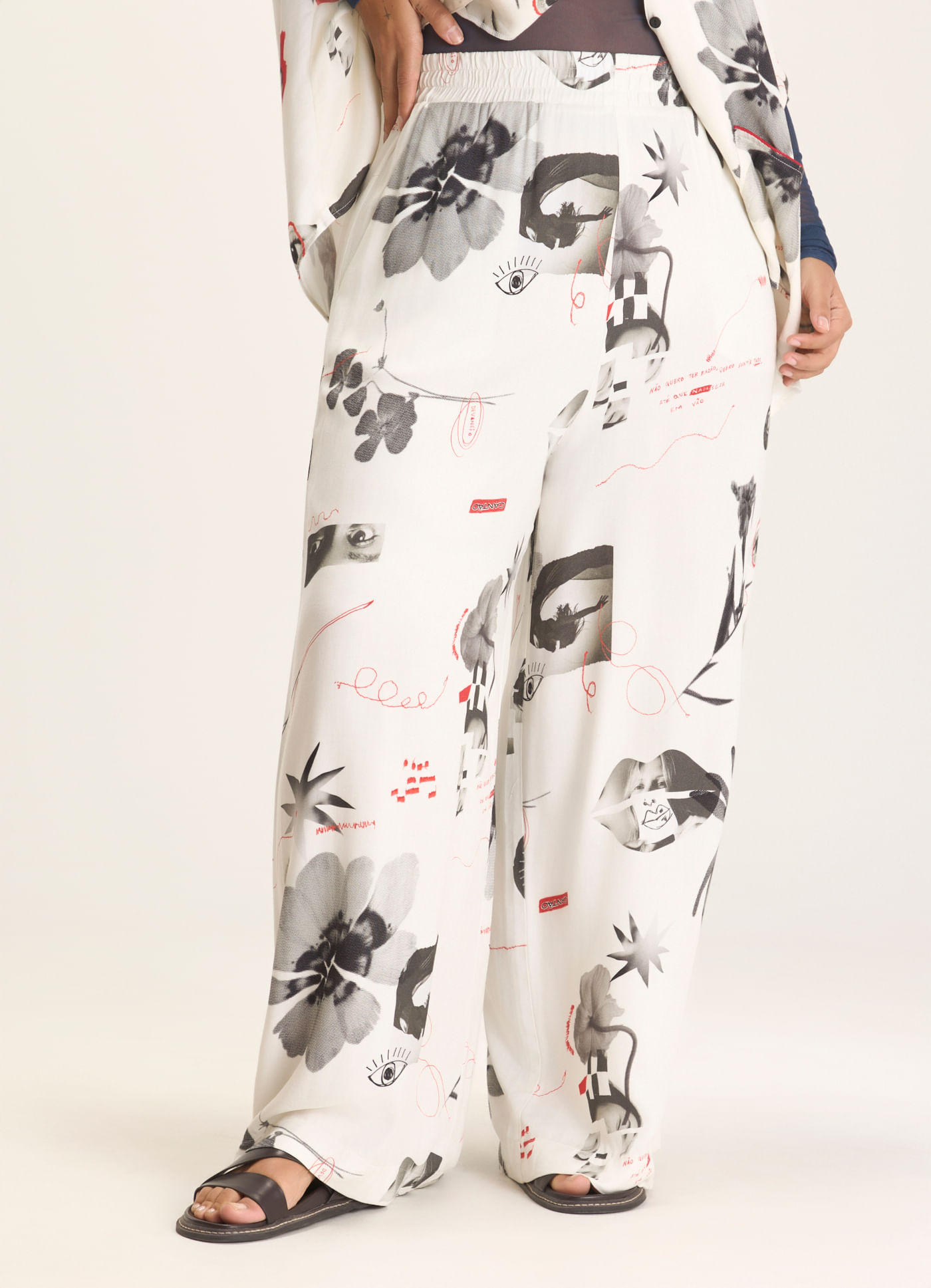 Calça estampada lucidez