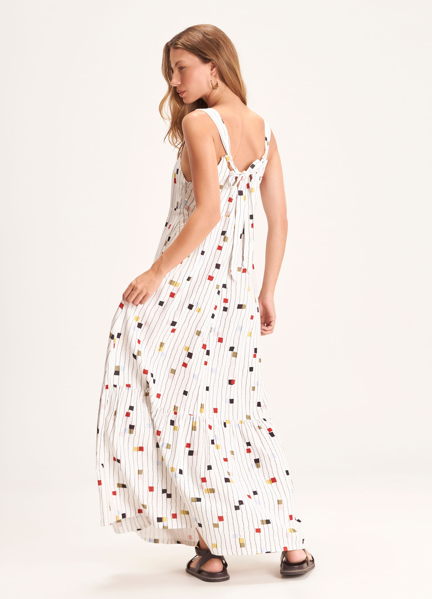 Vestido estampado pixel