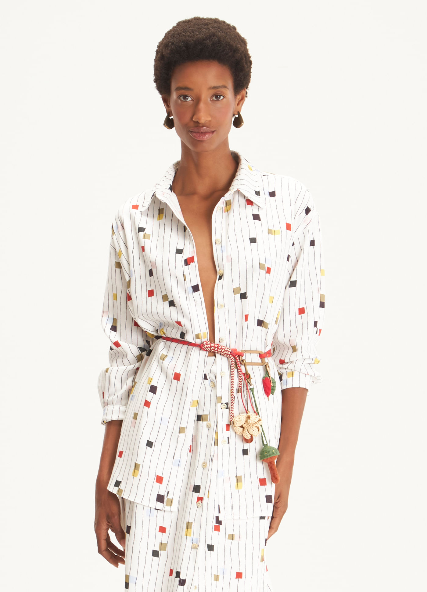 Camisa estampada pixel