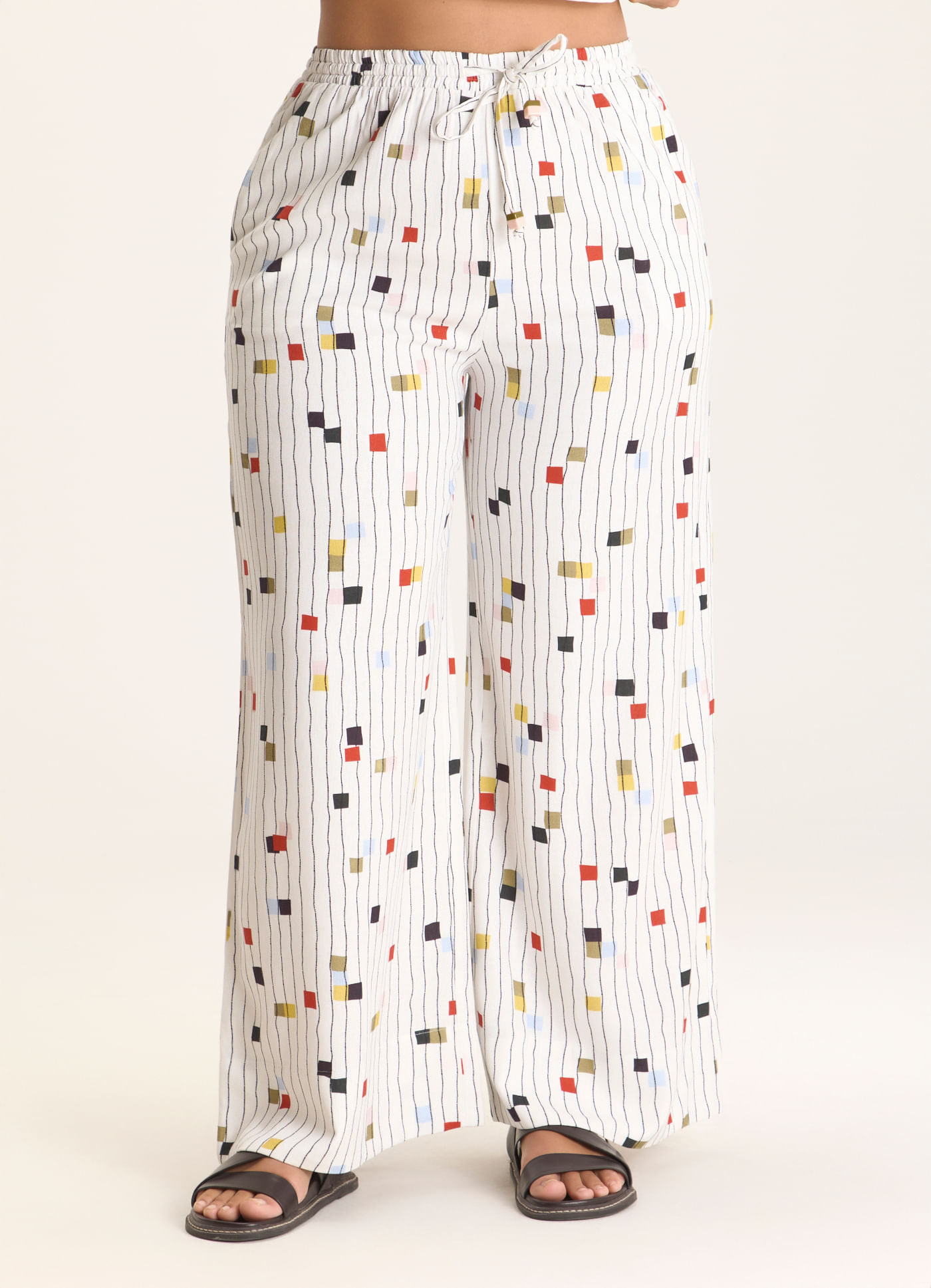 Calça estampada pixel