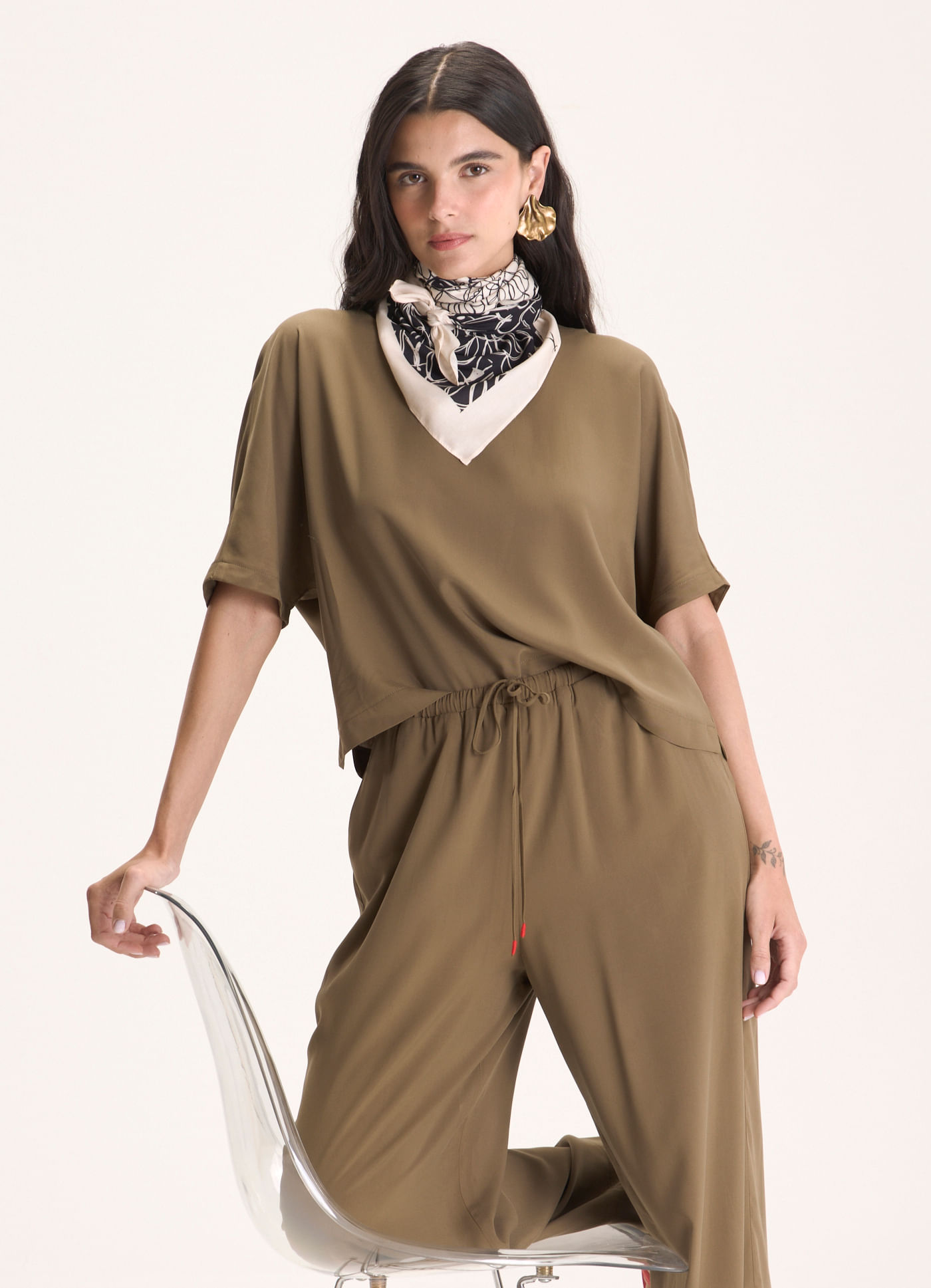 Blusa viscose sonhos verde