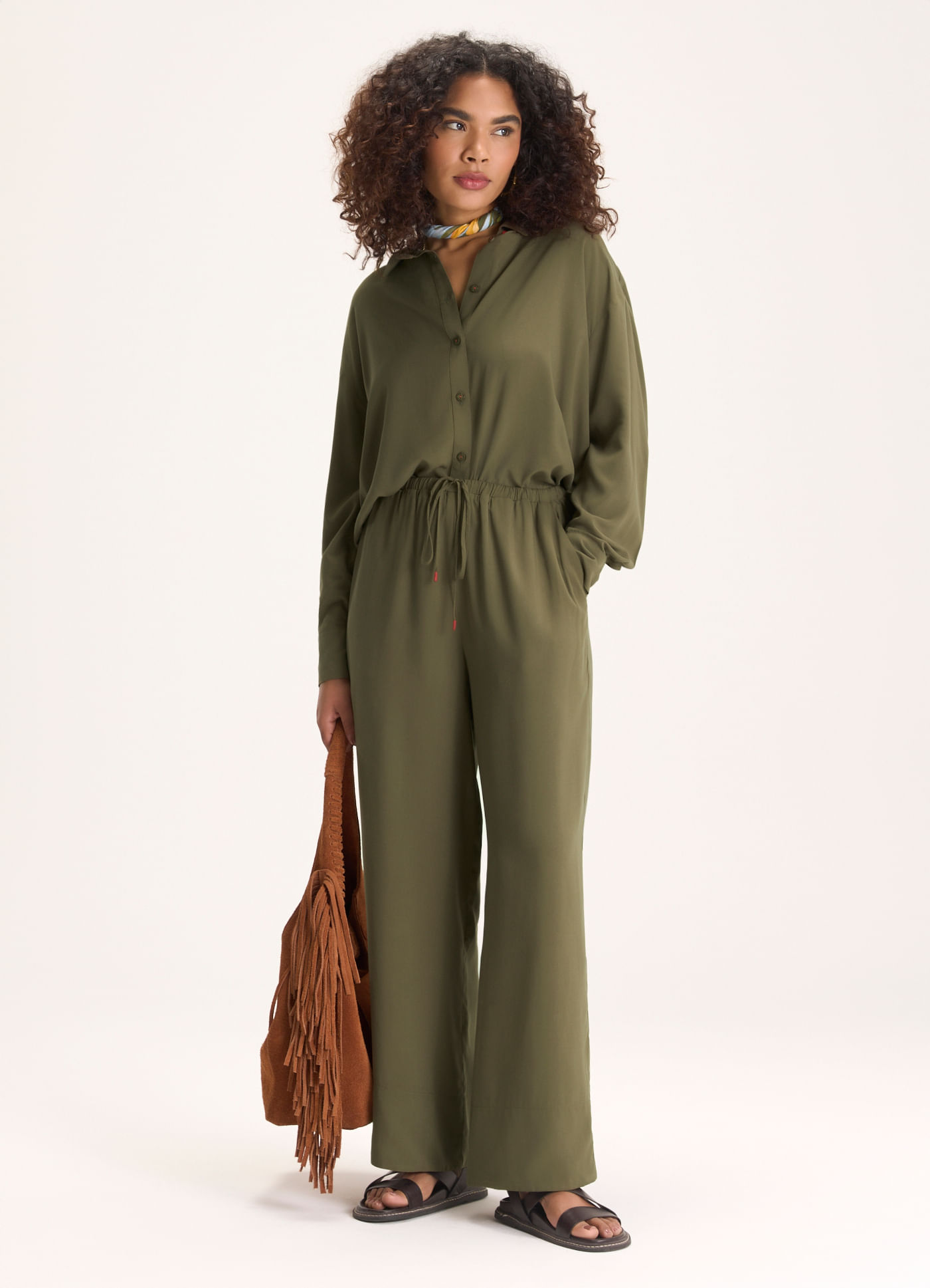 Calça viscose sonhos verde