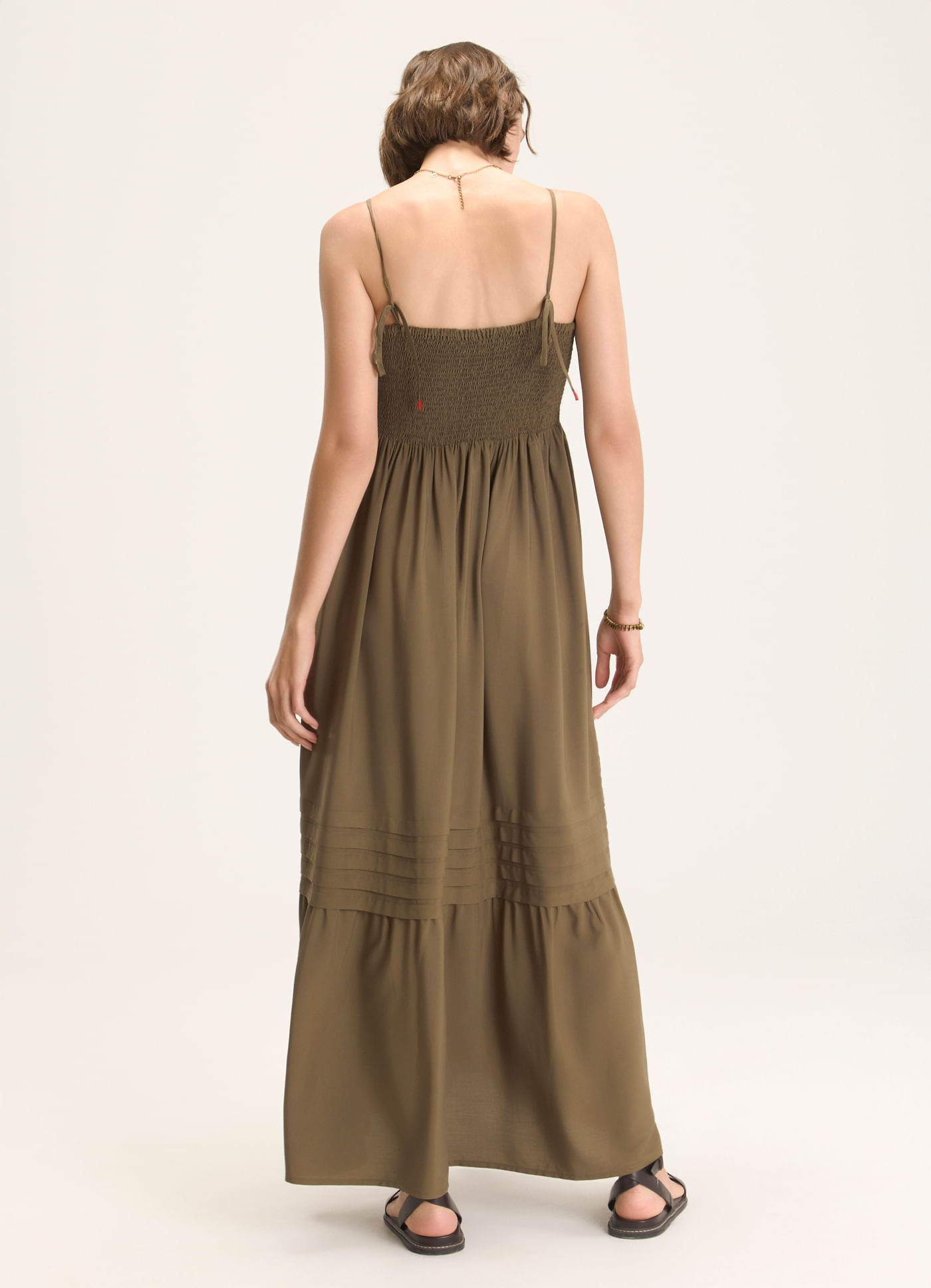 Vestido alcinha viscose sonhos cinza