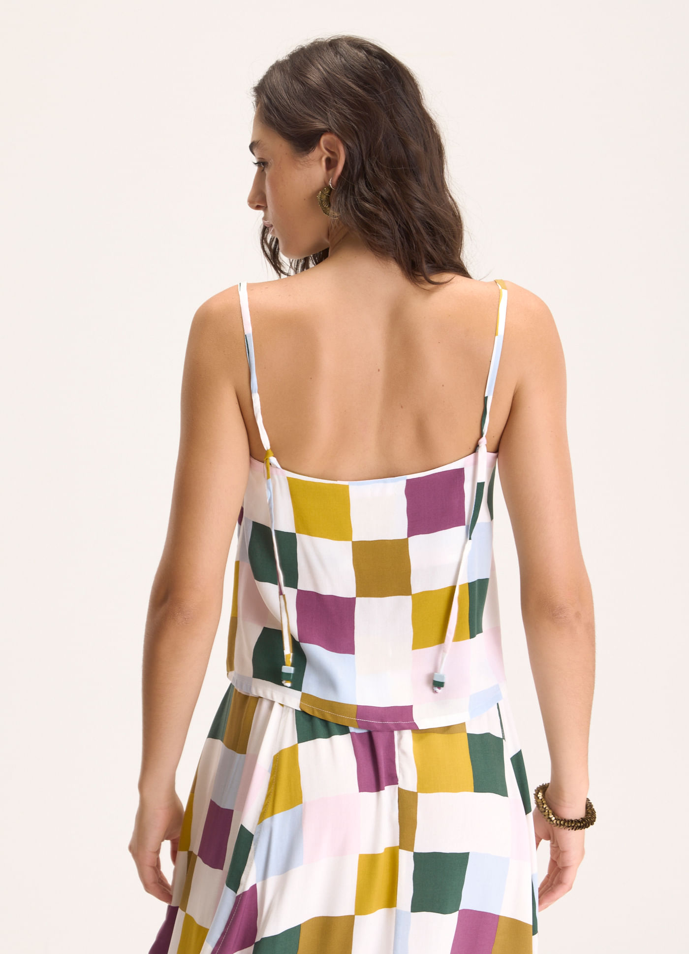 Blusa alcinha est pixelada
