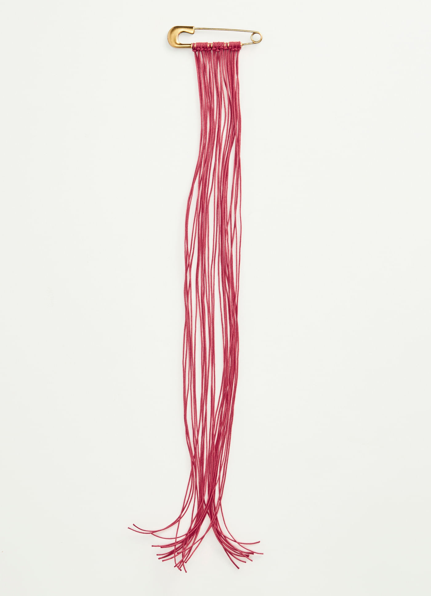 Broche alfinete metal franjas