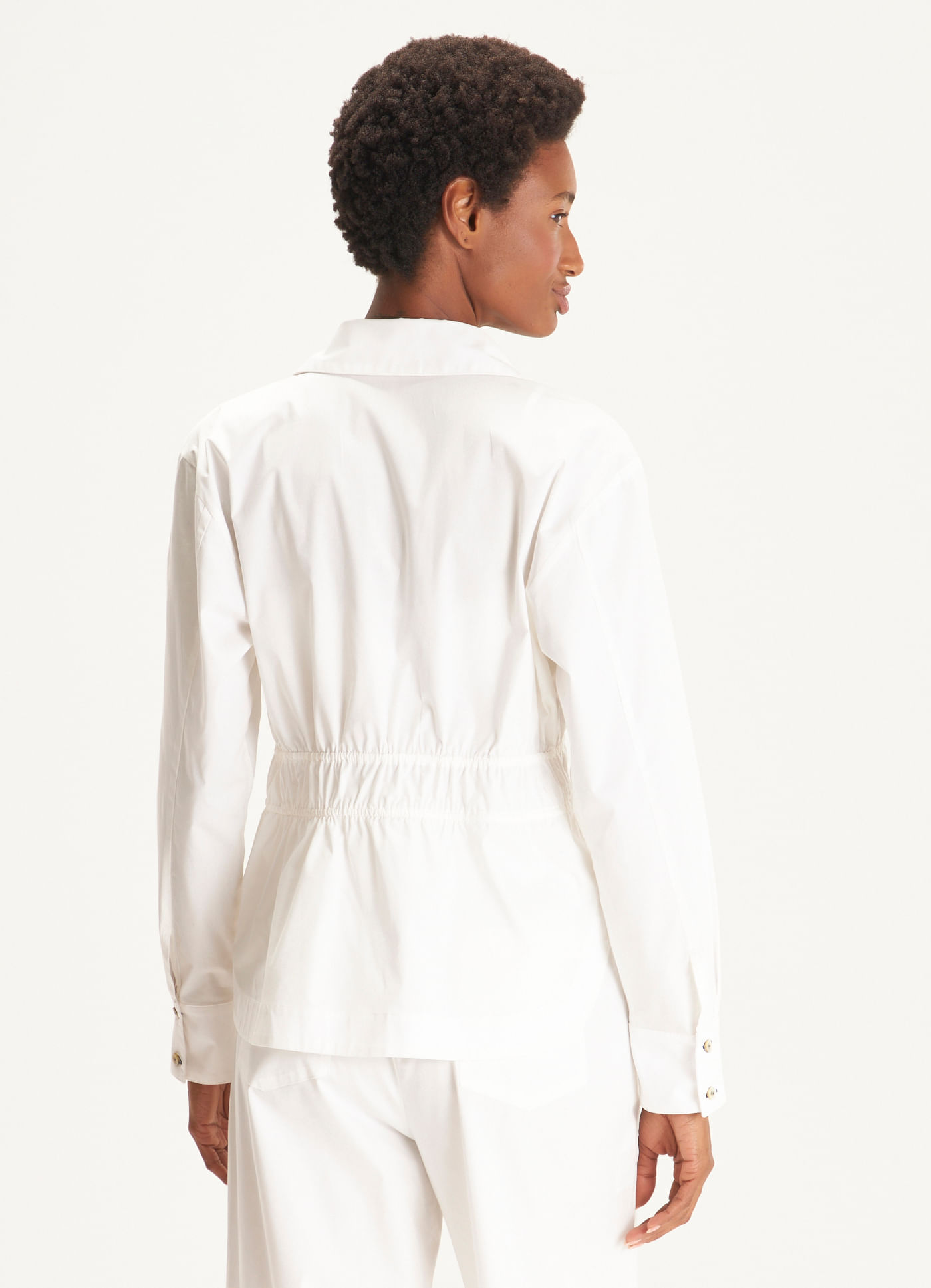 Camisa algodão leve off white