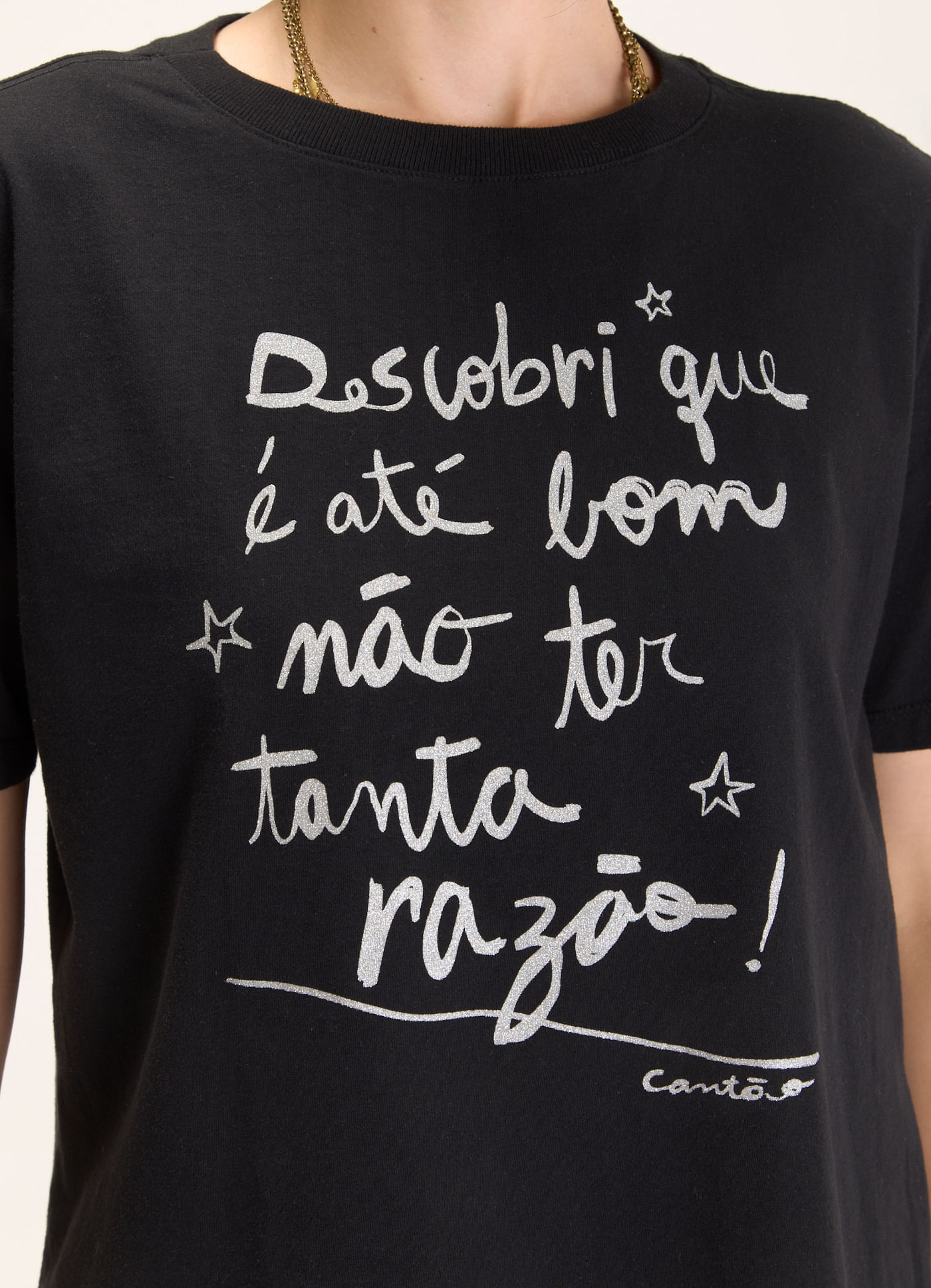 T-shirt box desrazão preto