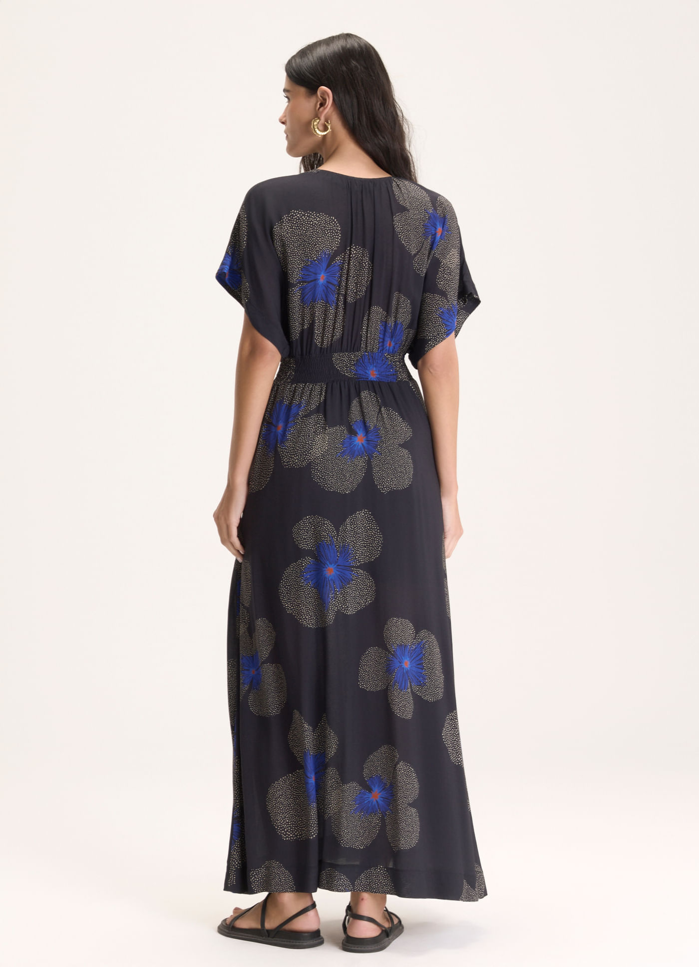 Vestido manga estampado floral yaya