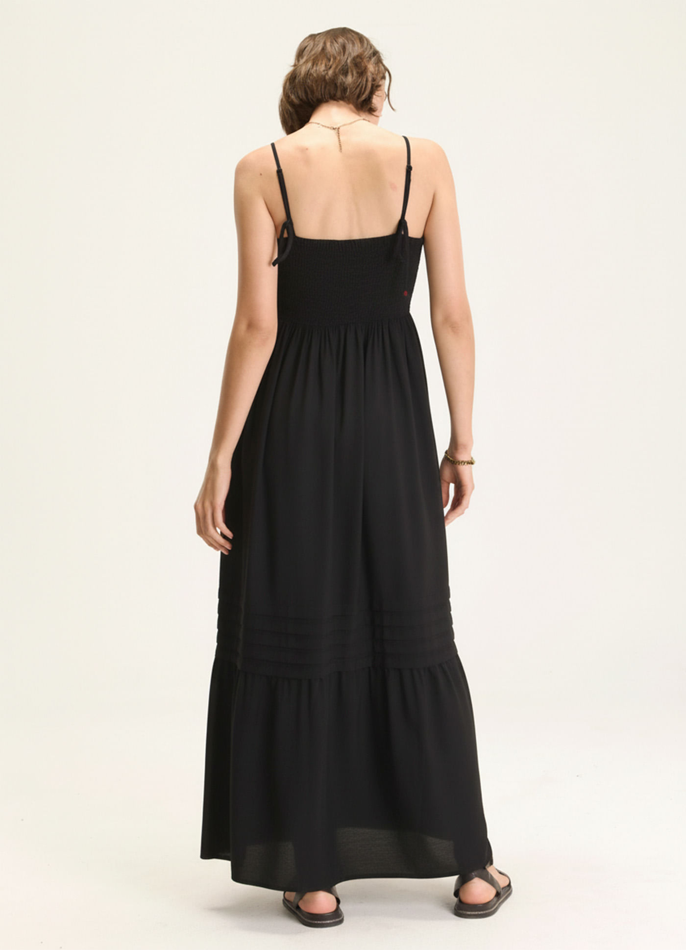 Vestido alcinha viscose sonhos preto