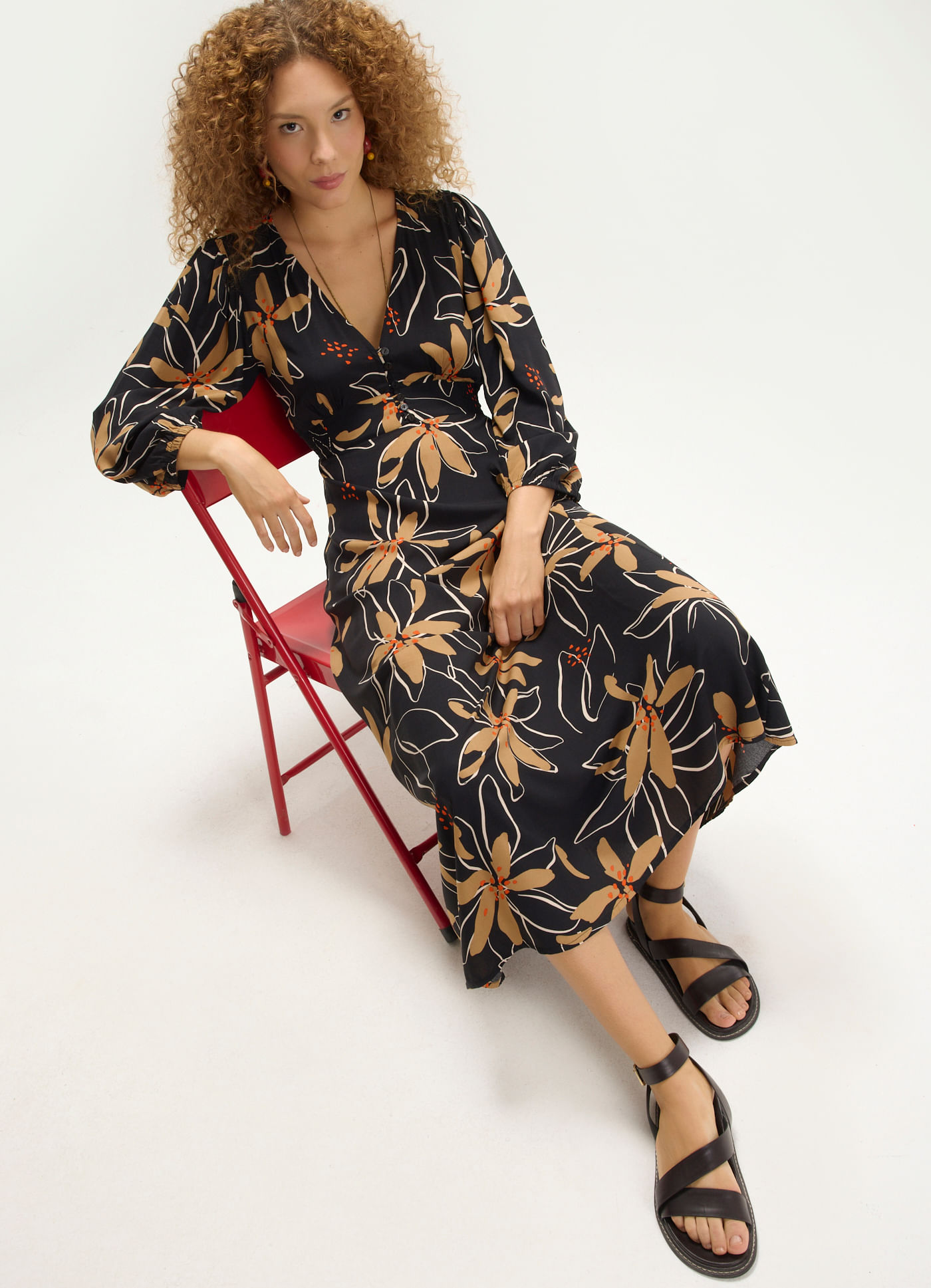 Vestido manga est lana