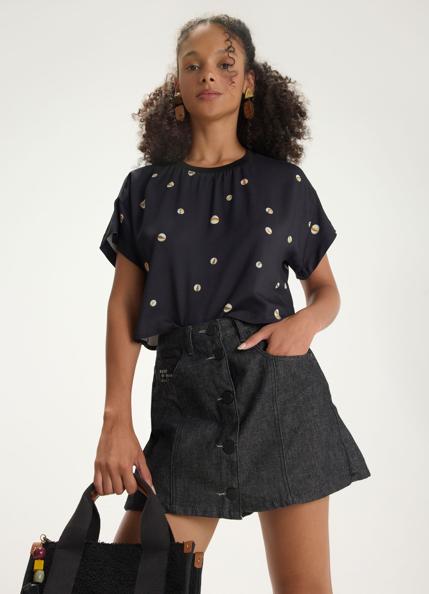 Blusa estampada gude