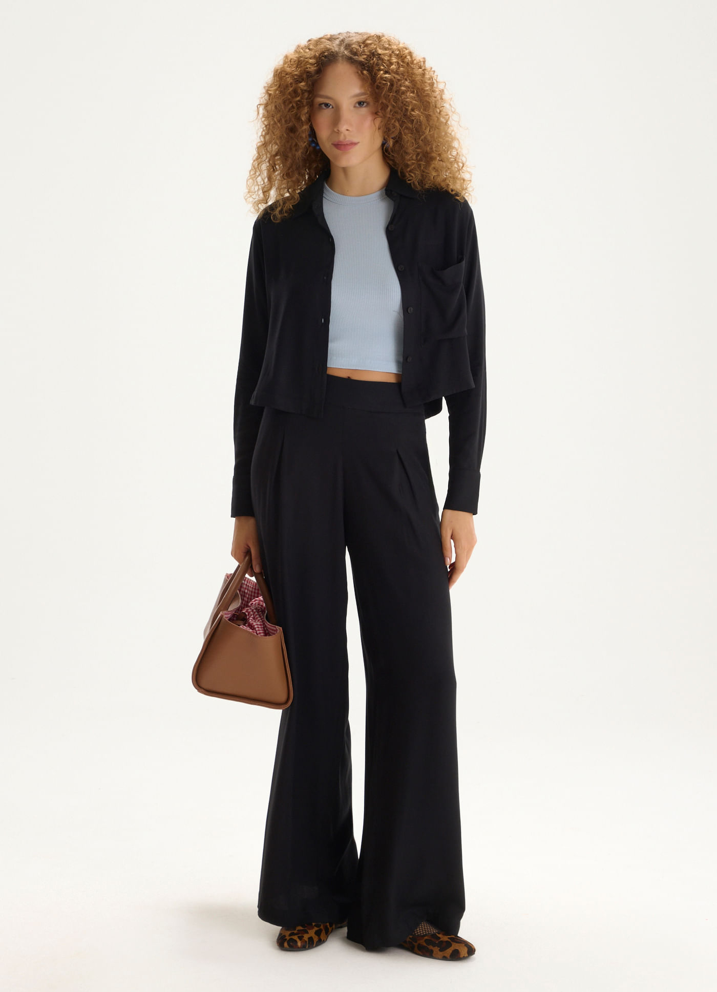 Calça viscose fun preto