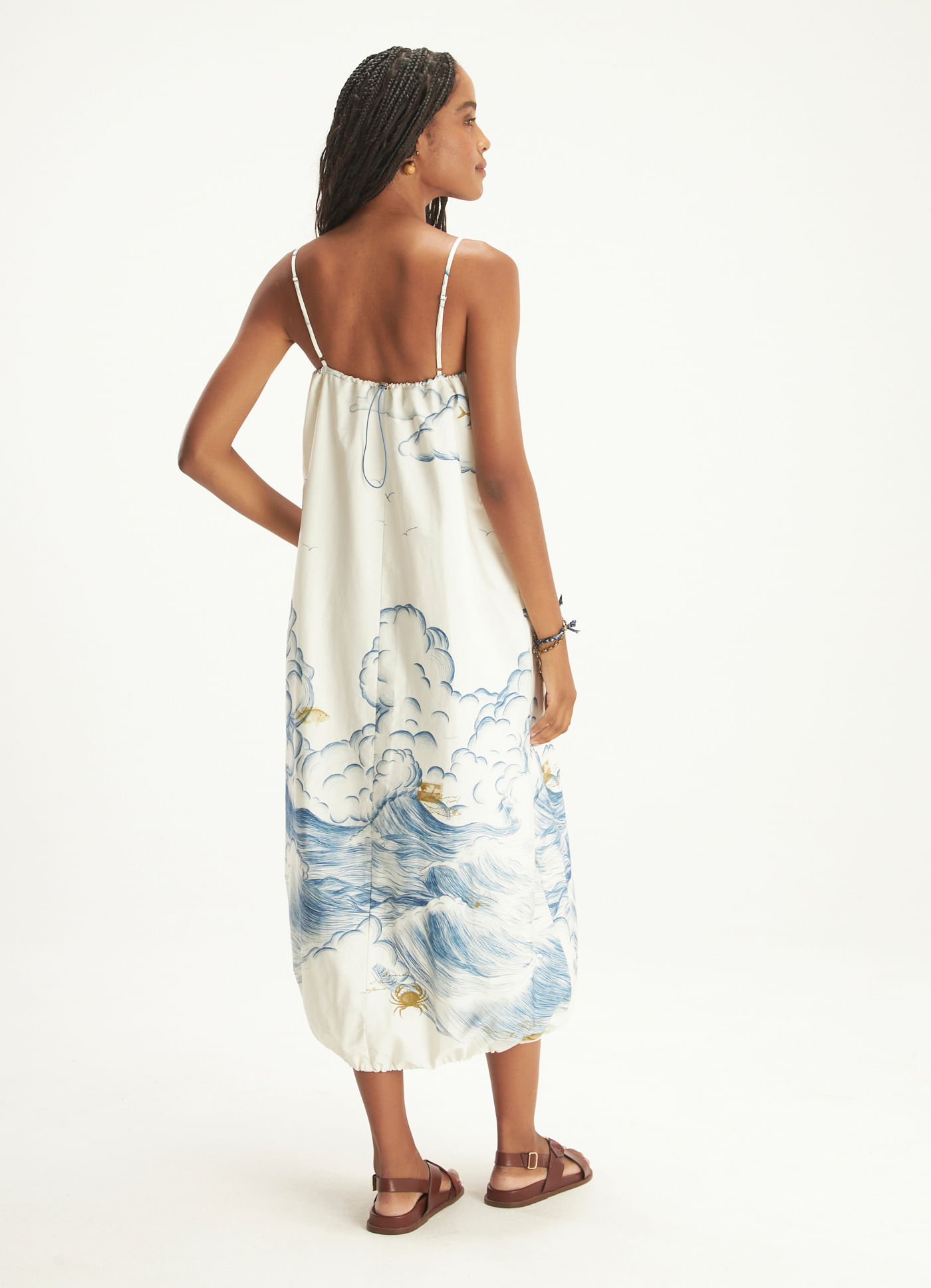 Vestido alcinha est mare alta