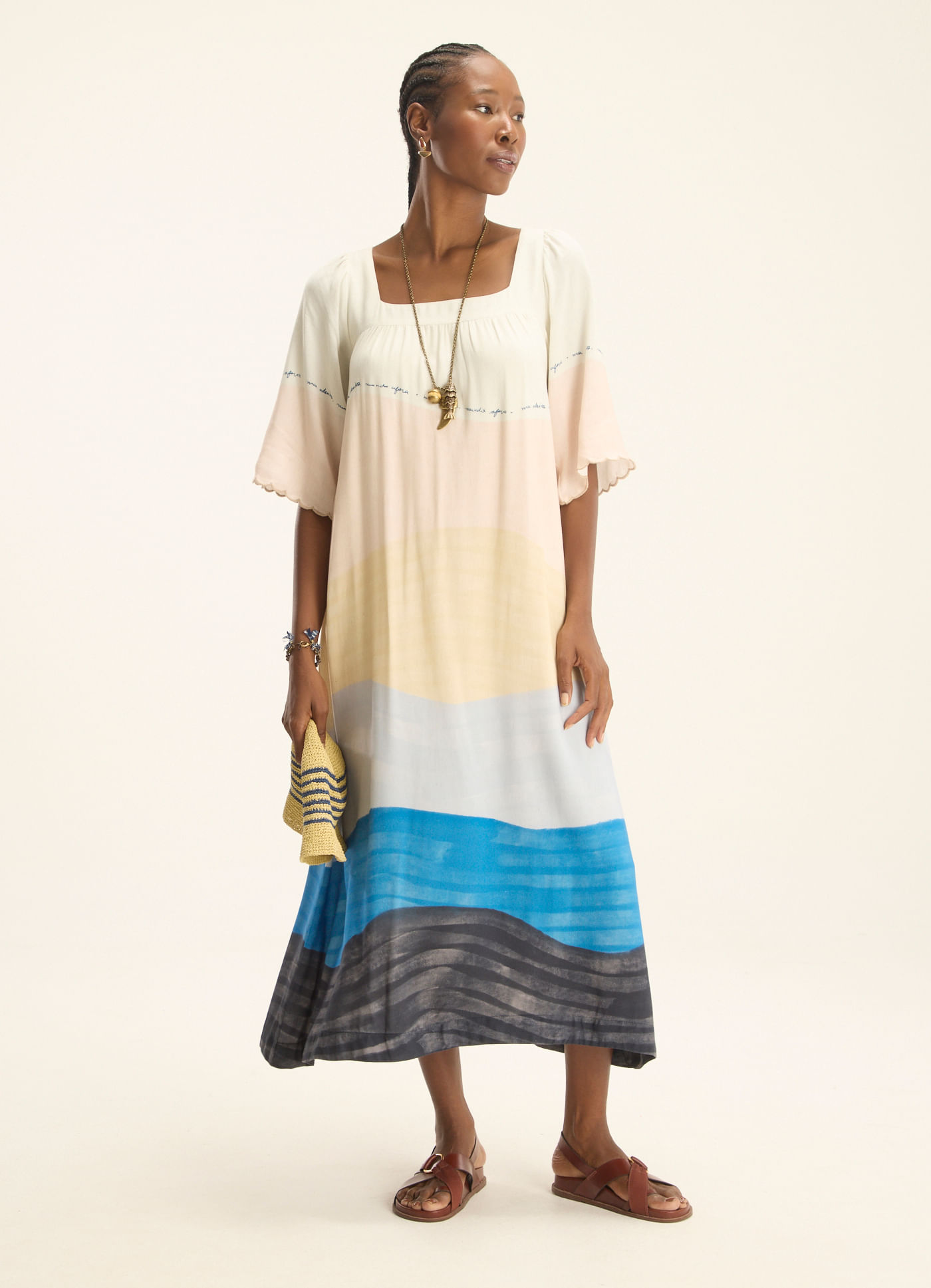 Vestido longo est ondina