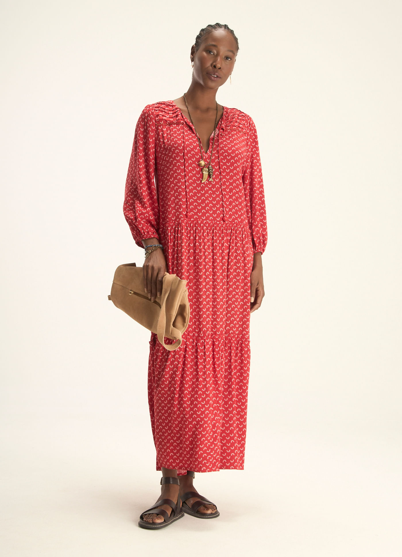 Vestido estampado lagostim