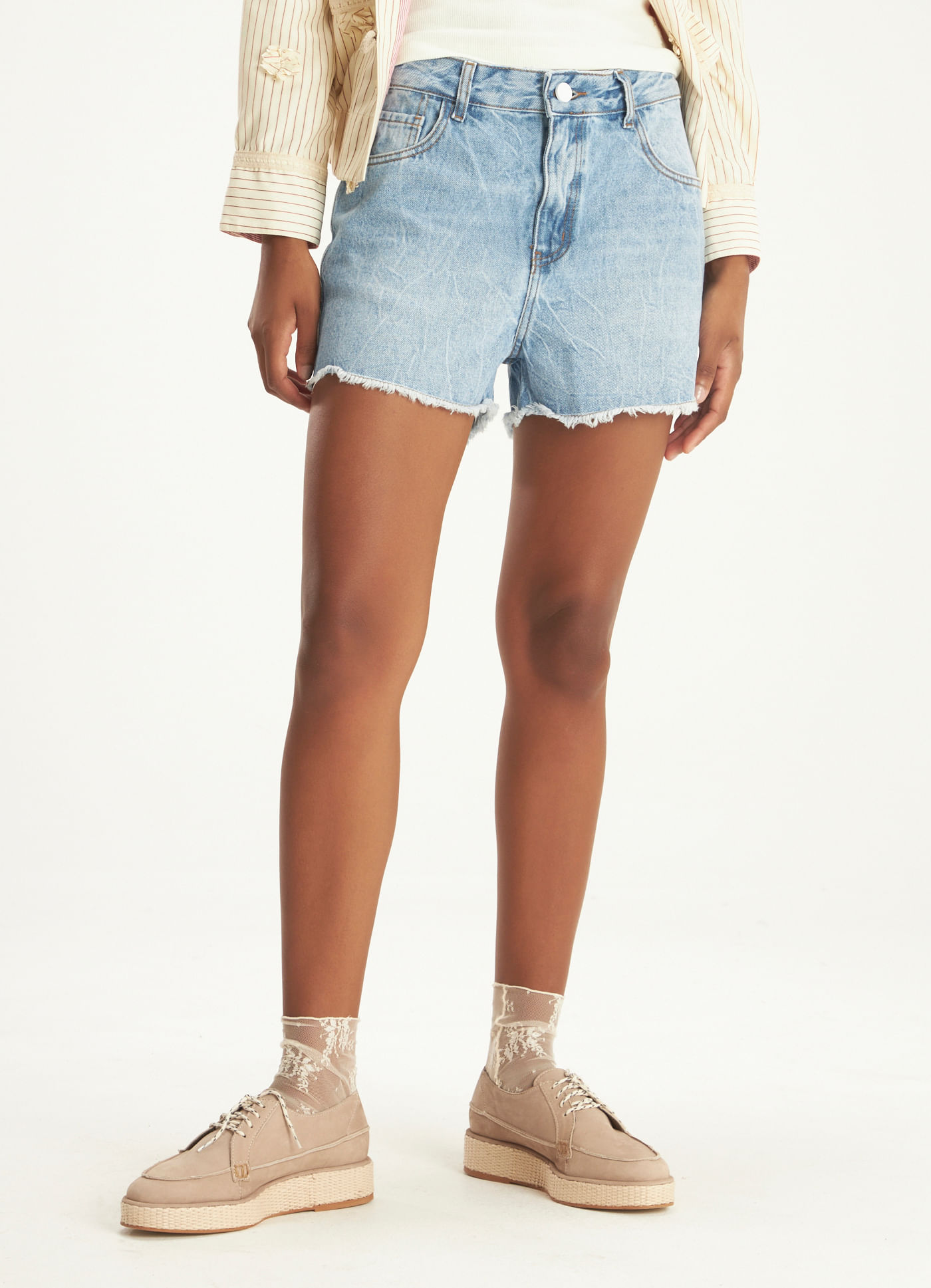 Short jeans espelho d agua jeans