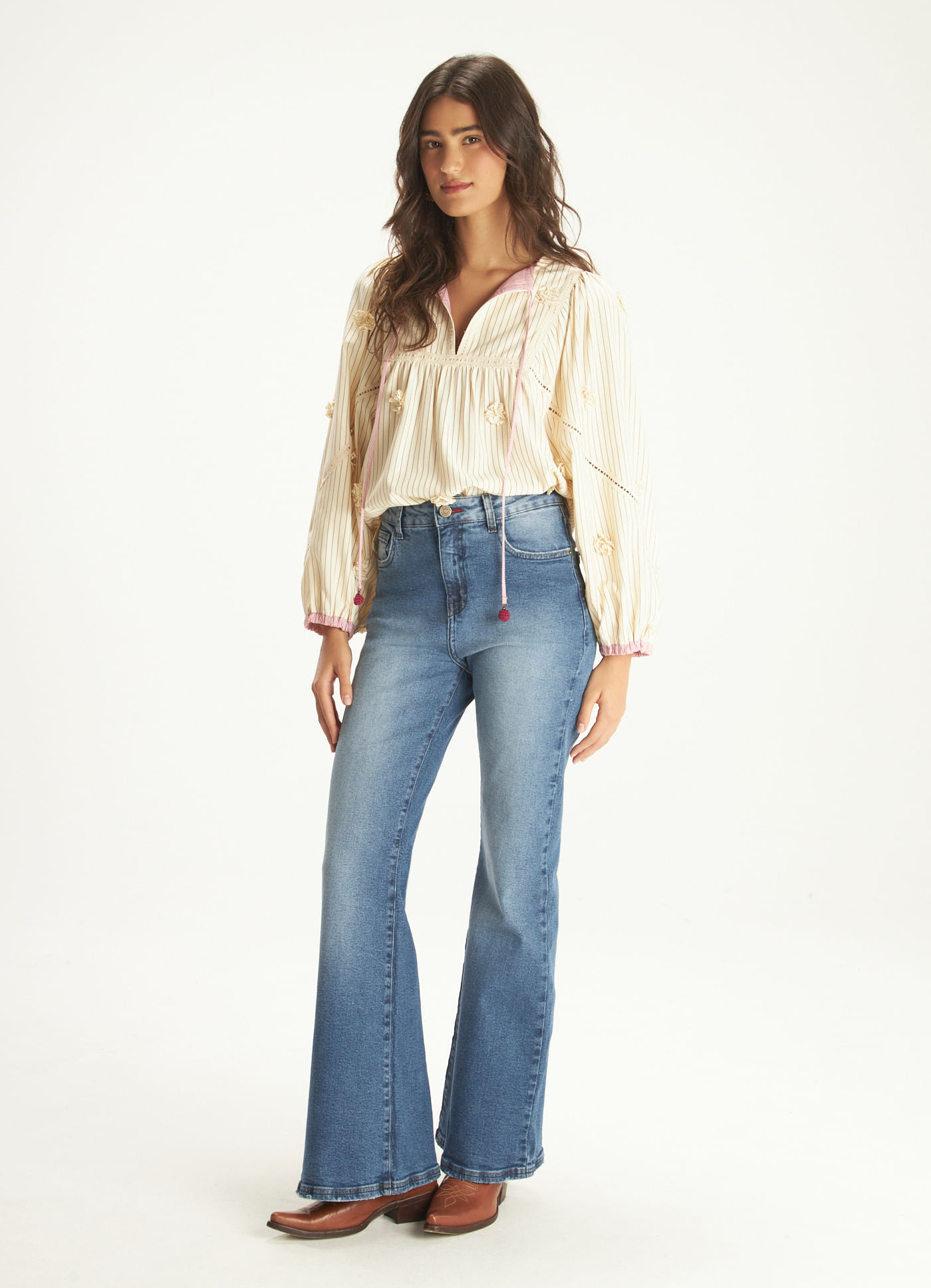 Calça flare classic jeans