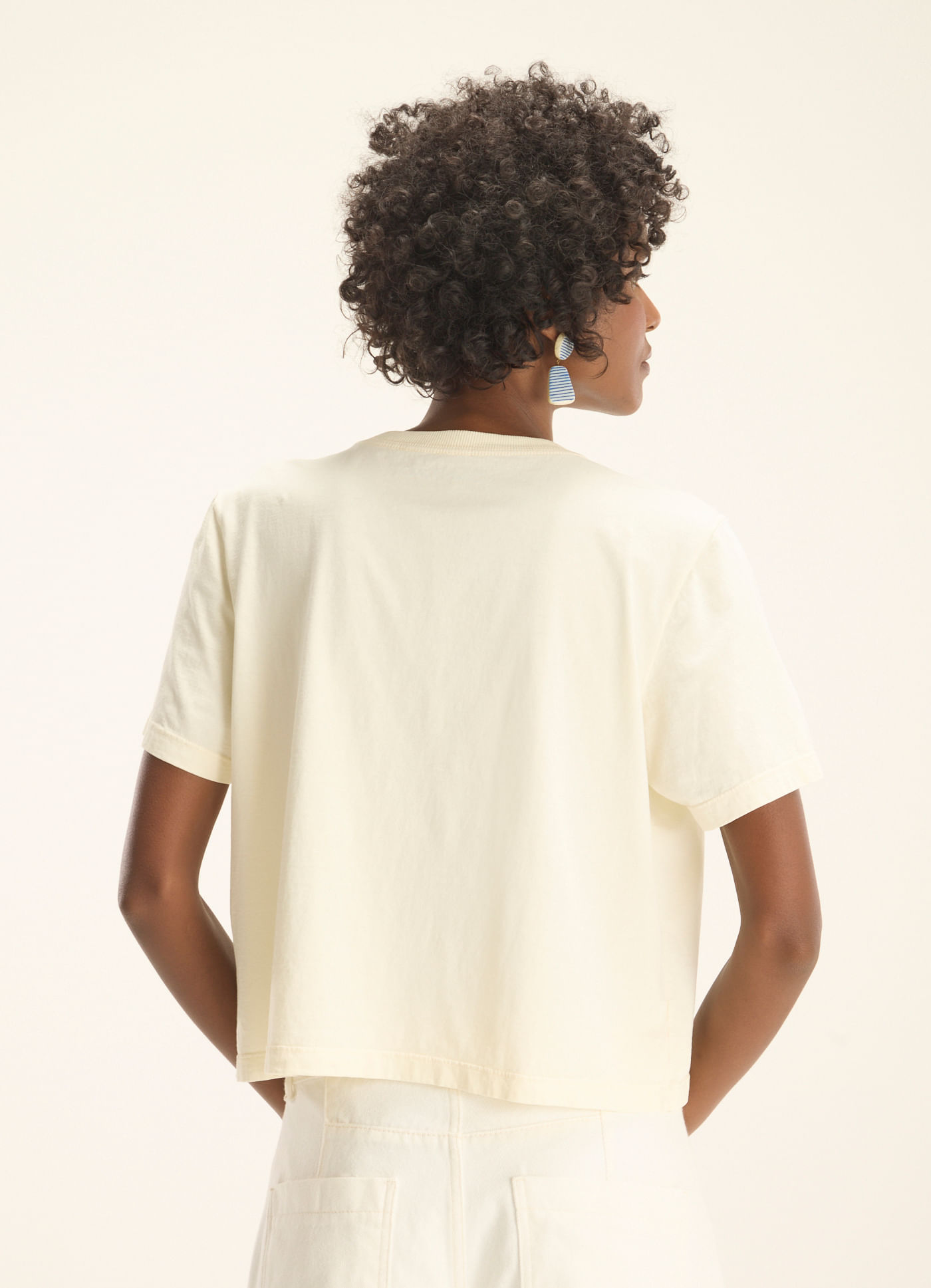 T-shirt box caranguejo branco