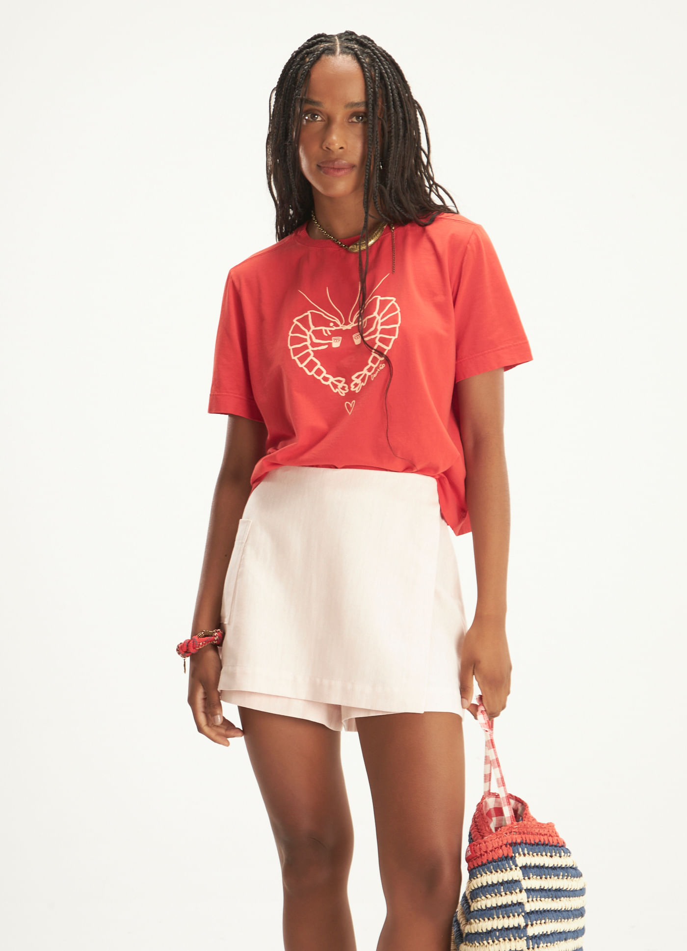 T-shirt box frutos do amar vermelho