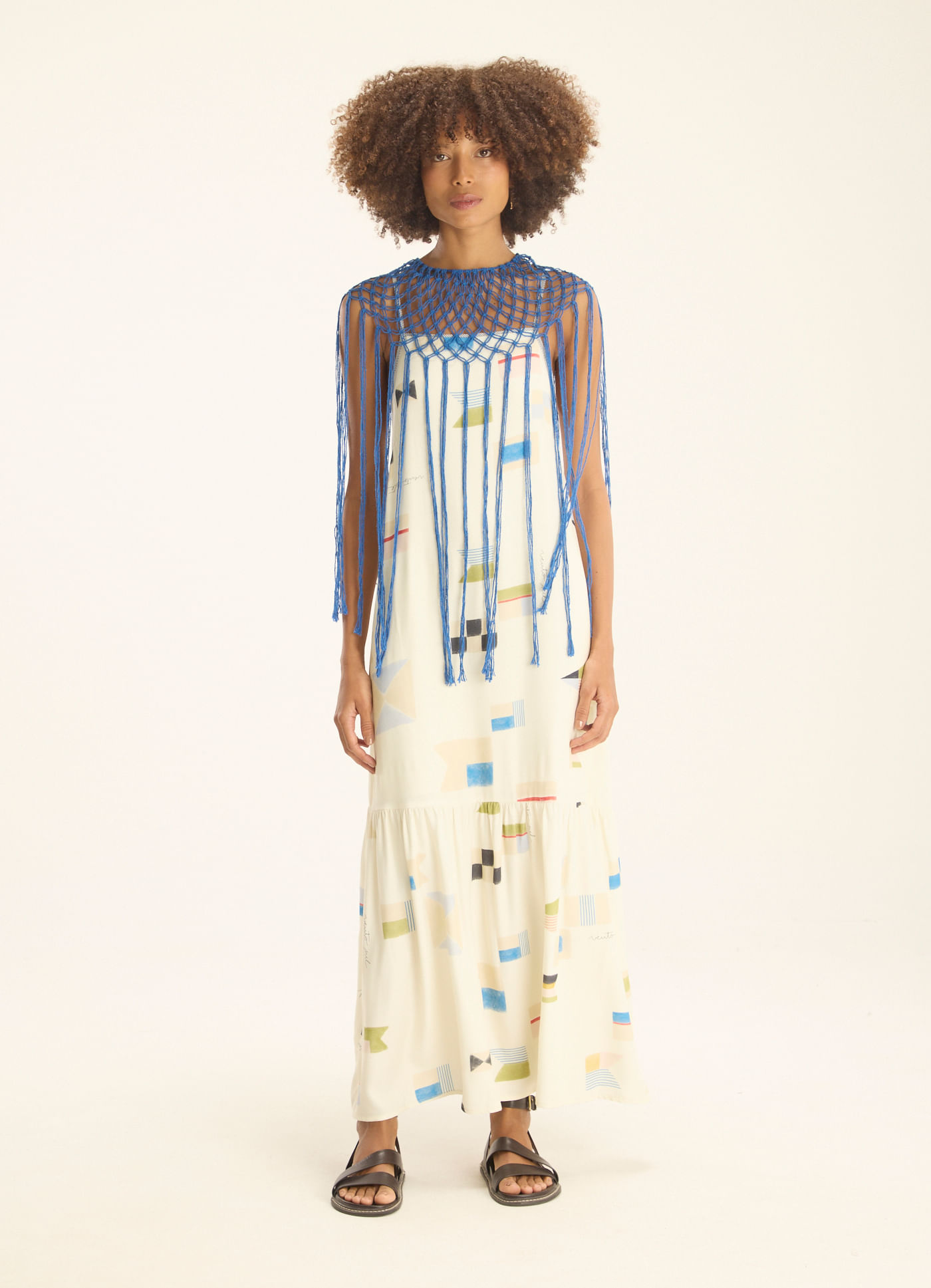 Vestido alcinha est bandeirolas