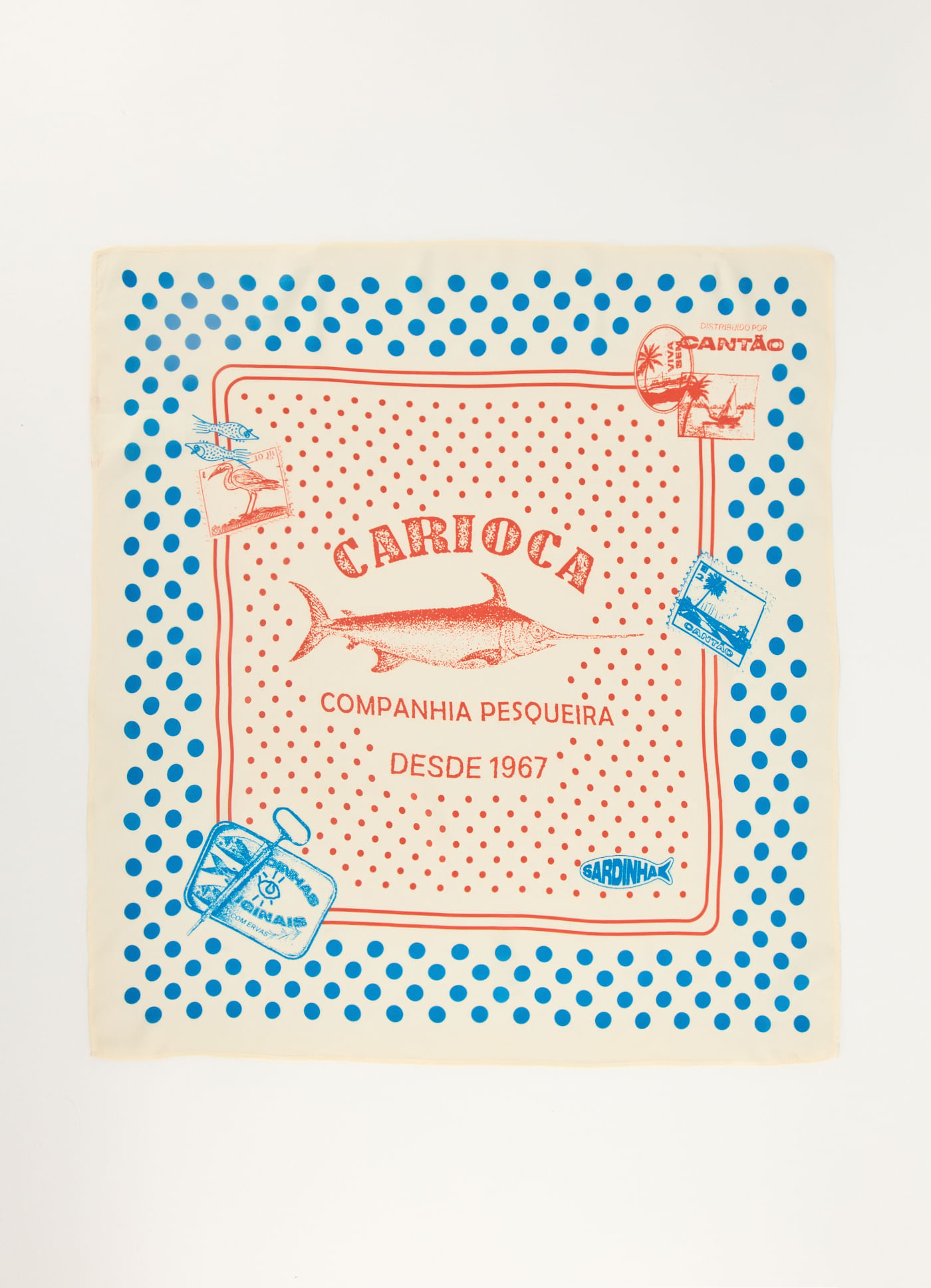 Lenço estampado carioca