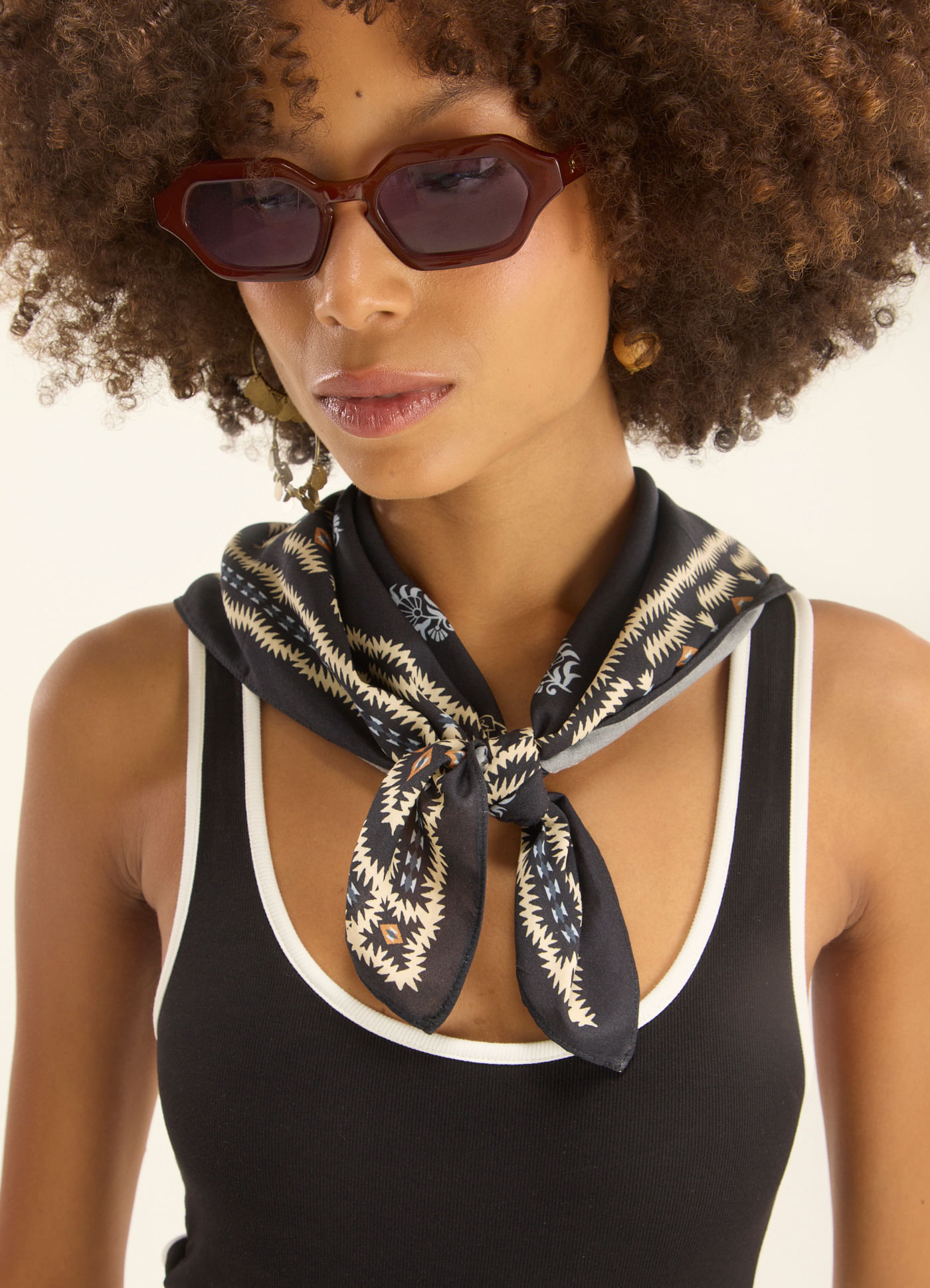 Lenço estampado sailor