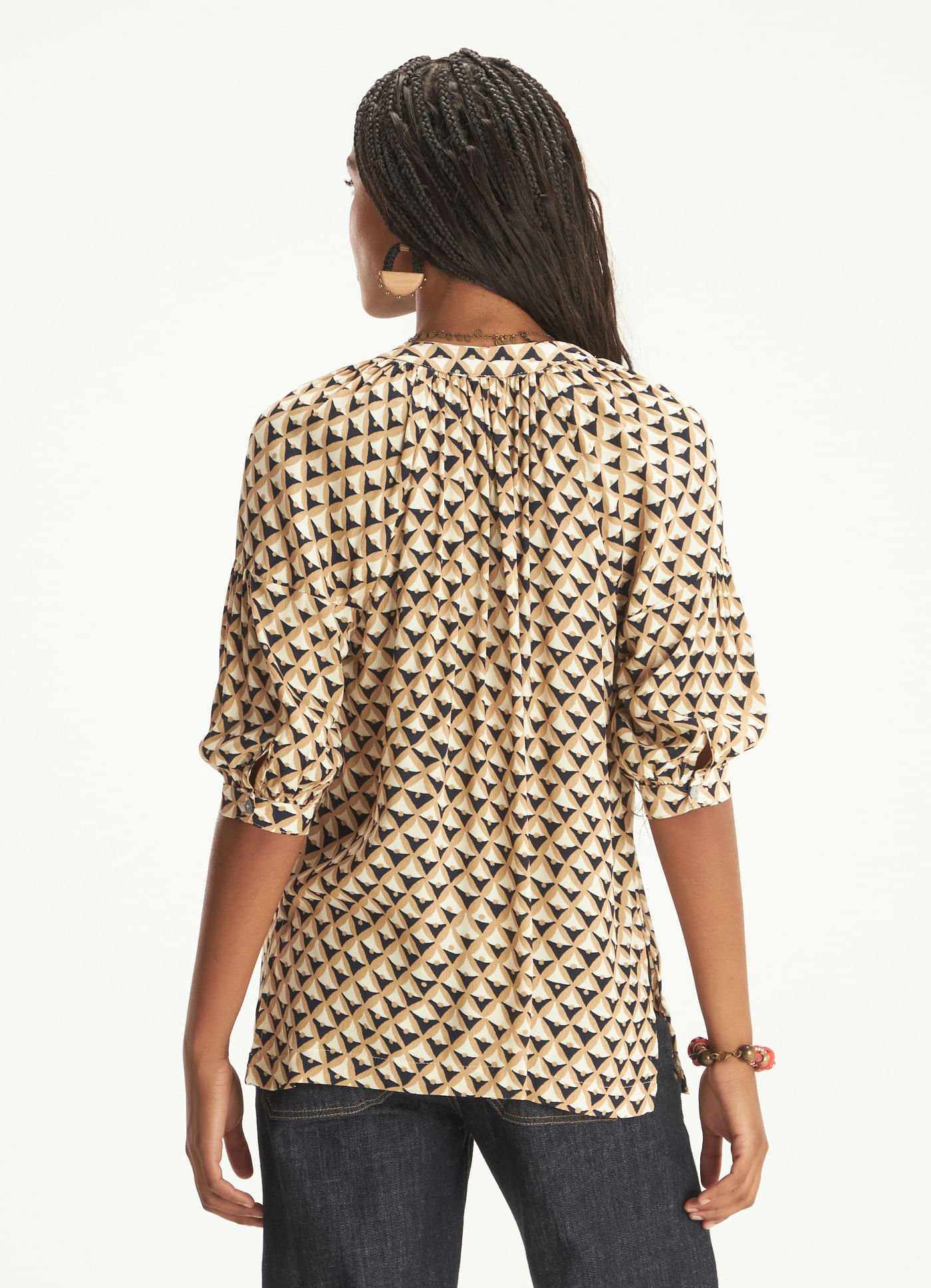 Camisa estampada escama