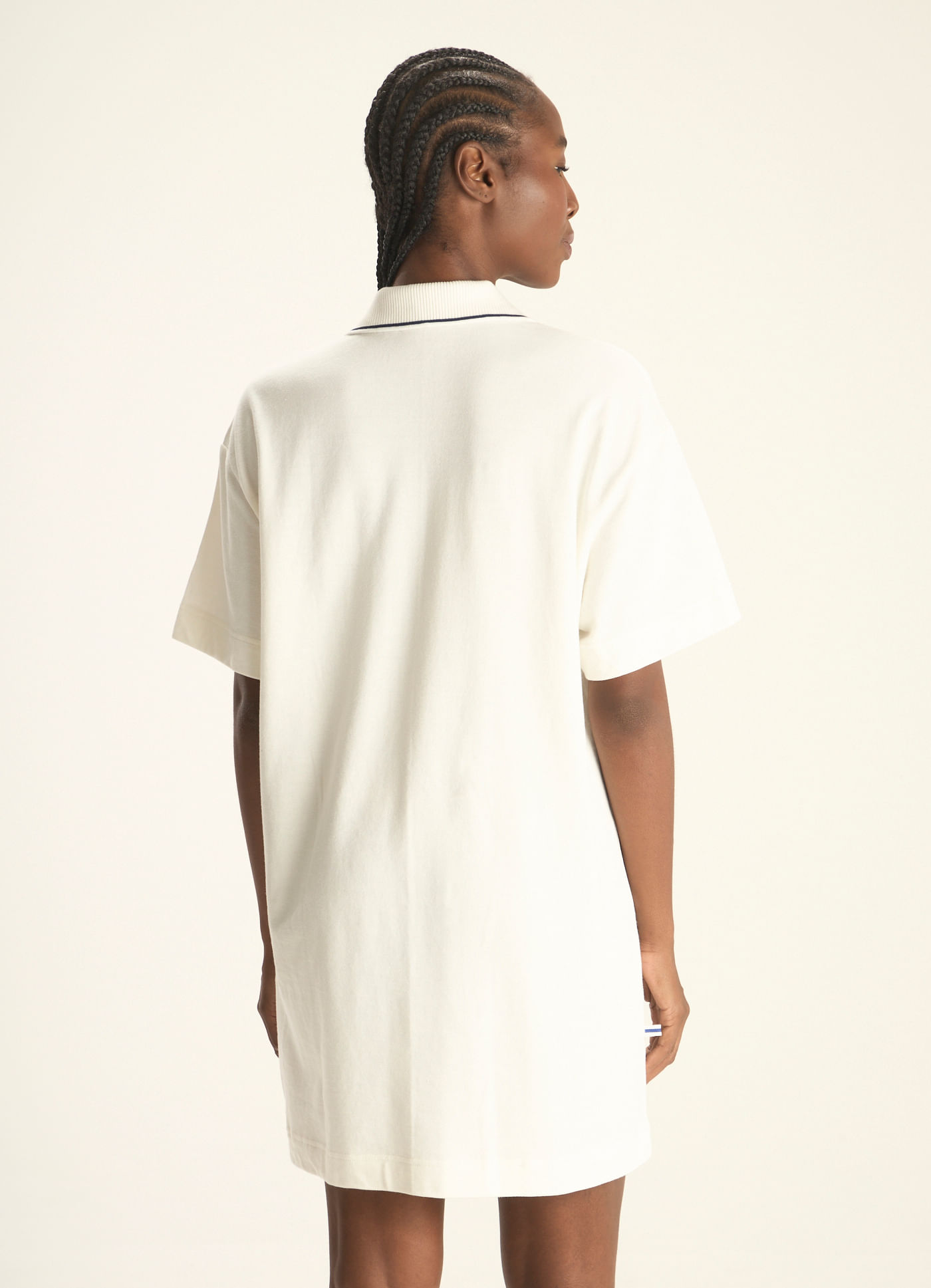 Vestido polo bordado off white