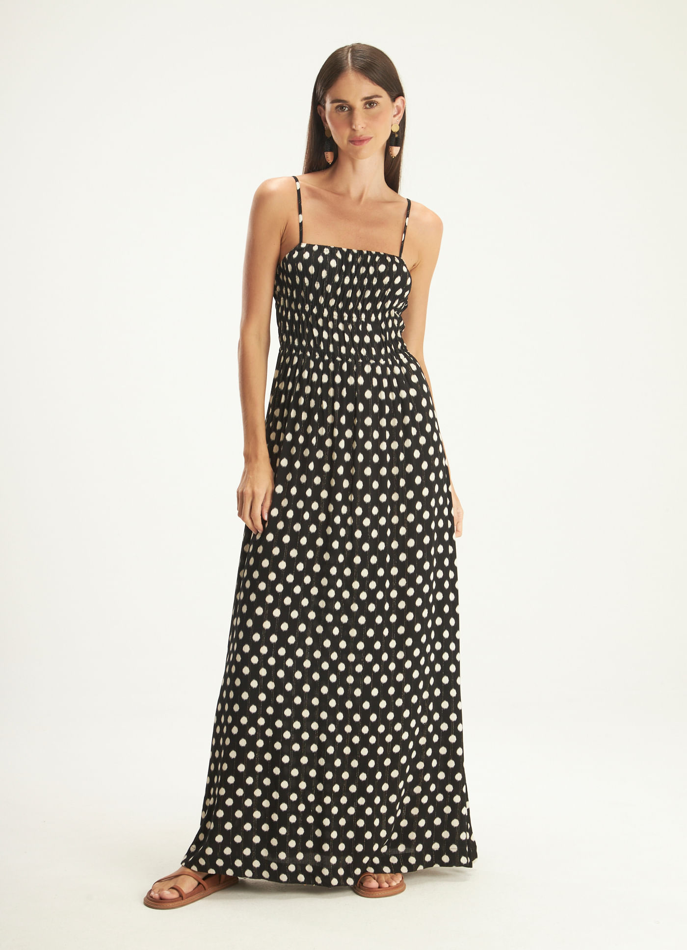 Vestido longo est mandin