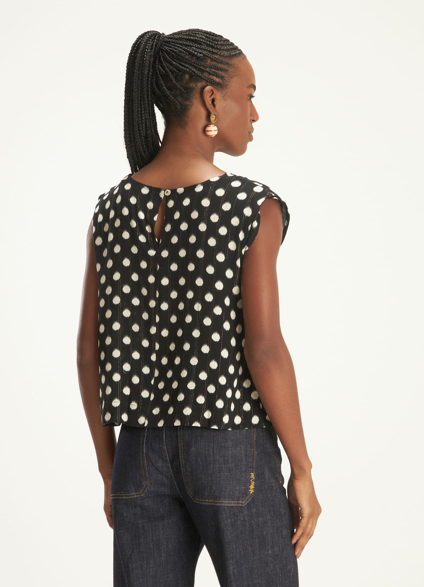 Blusa estampada mandin