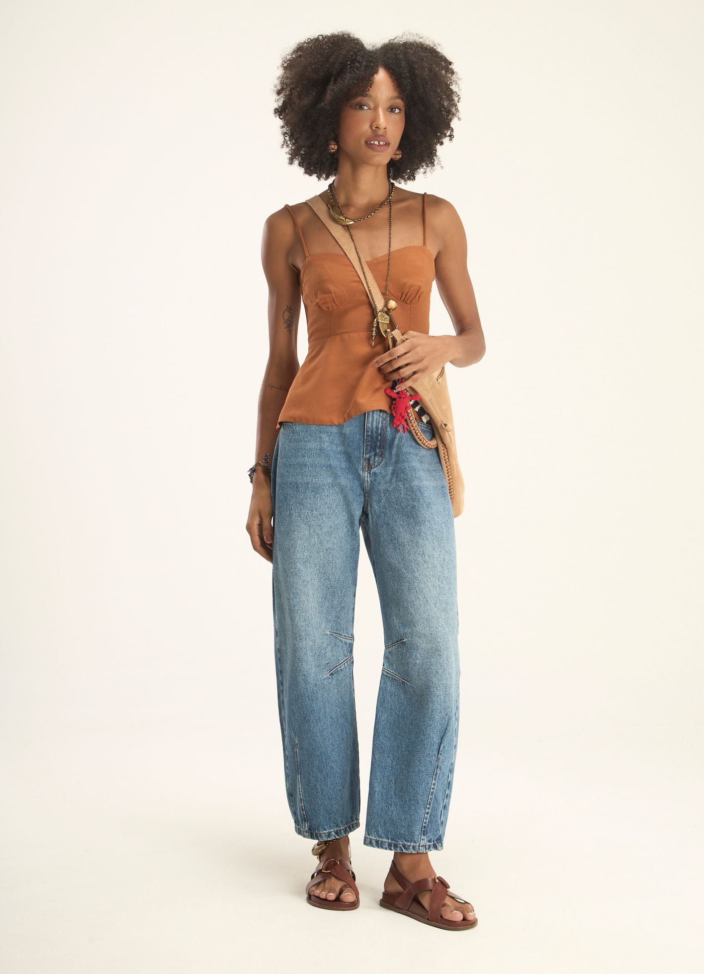 Calca jeans i barrel stone jeans