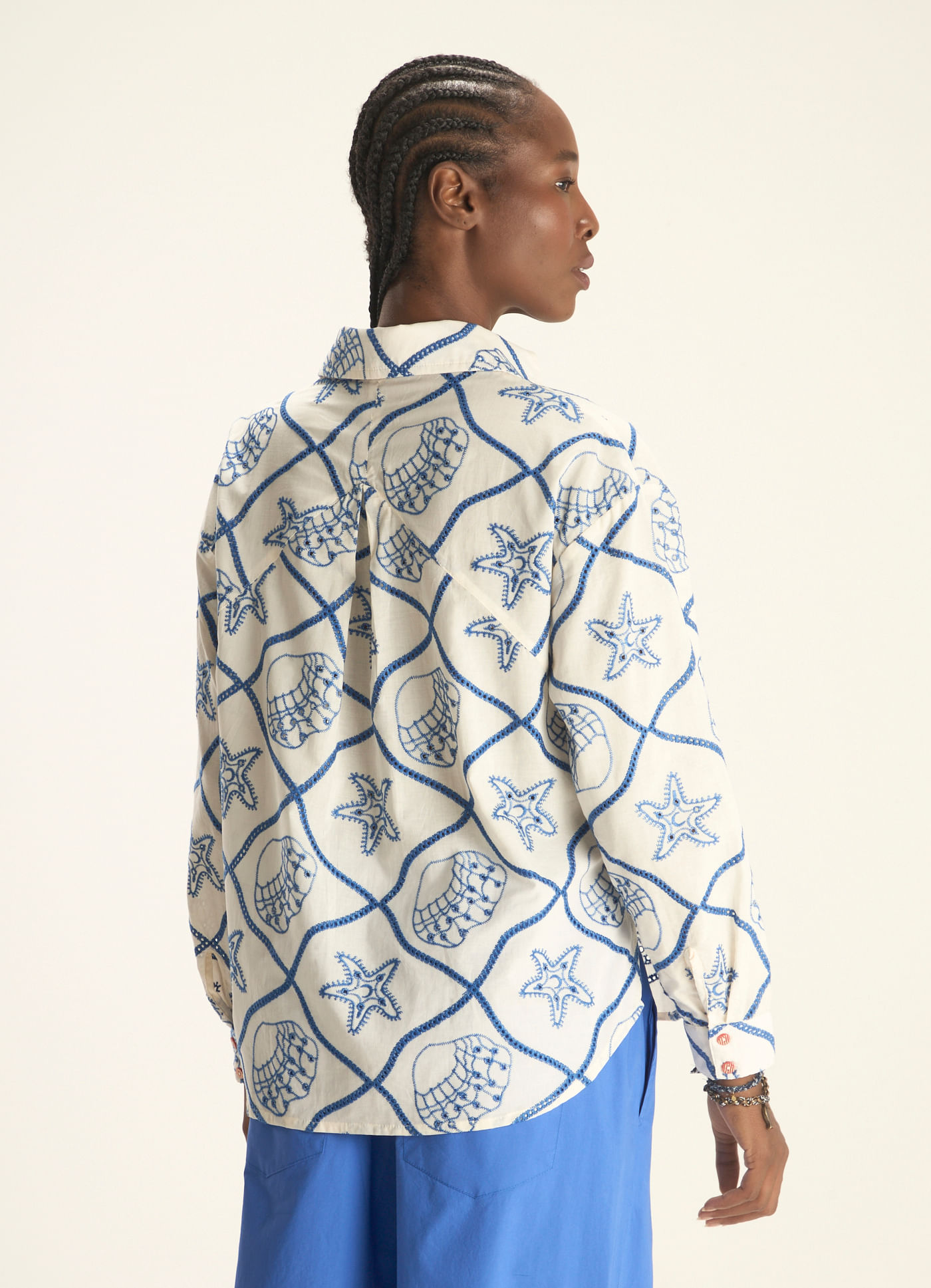 Camisa bordado laise al mare