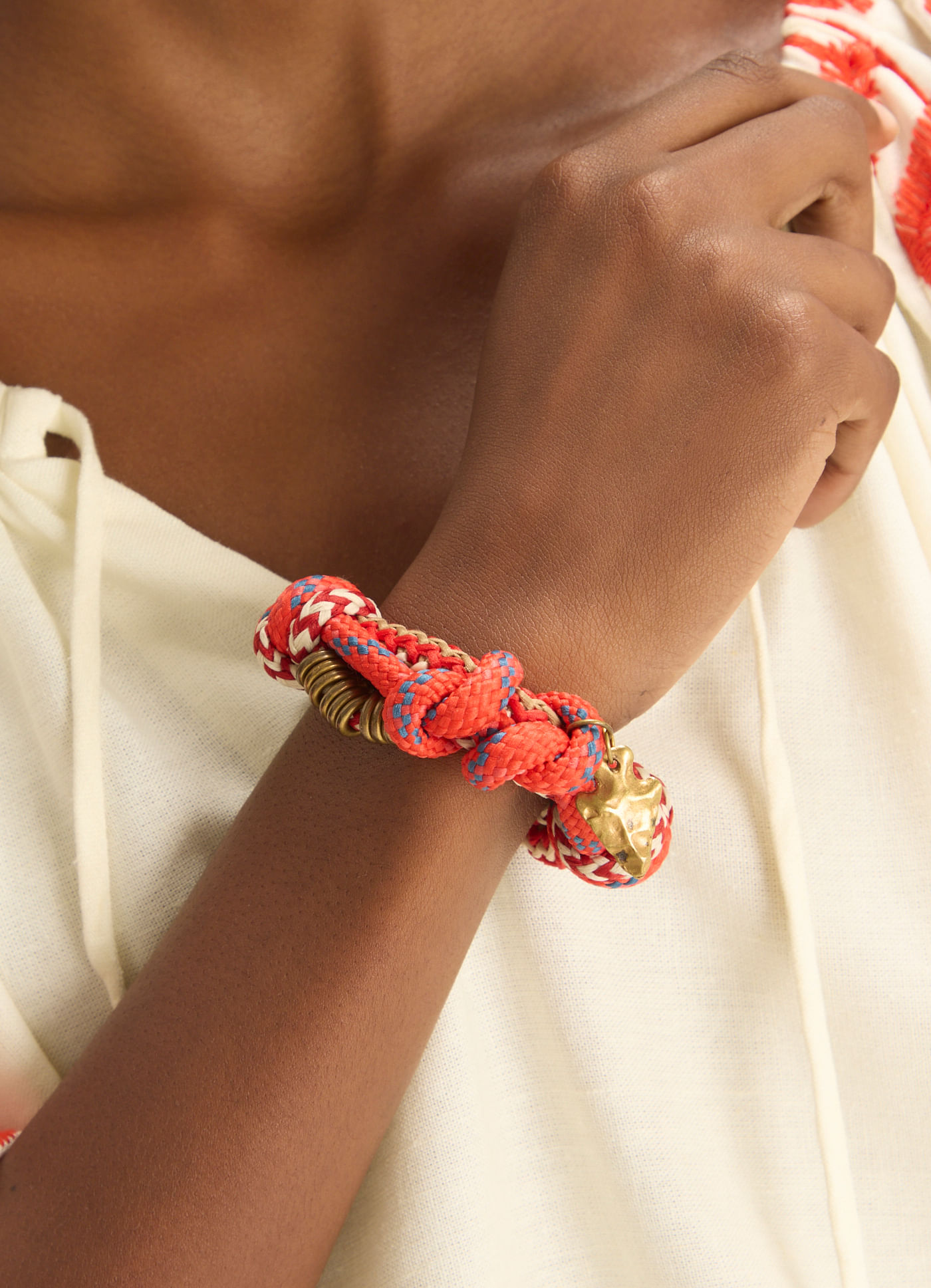 Pulseira cordas sardinha off white
