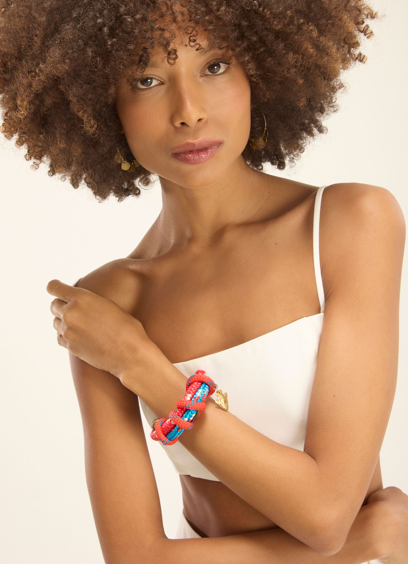 Pulseira cordas sardinha azul