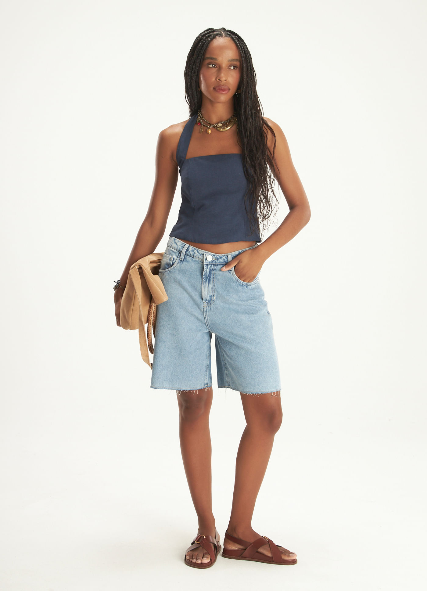 Bermuda boyfriend jeans