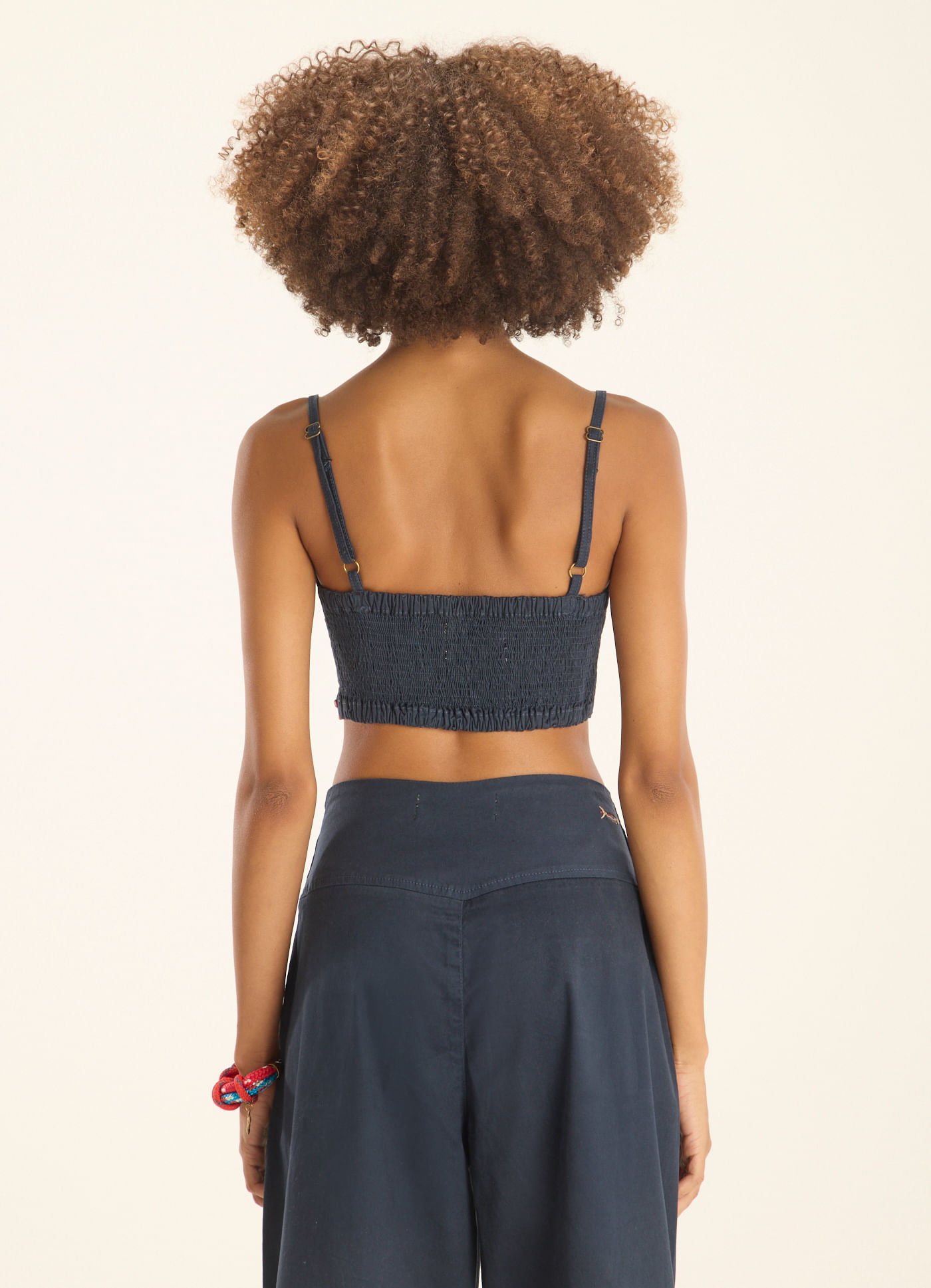 Blusa oceano livre azul marinho