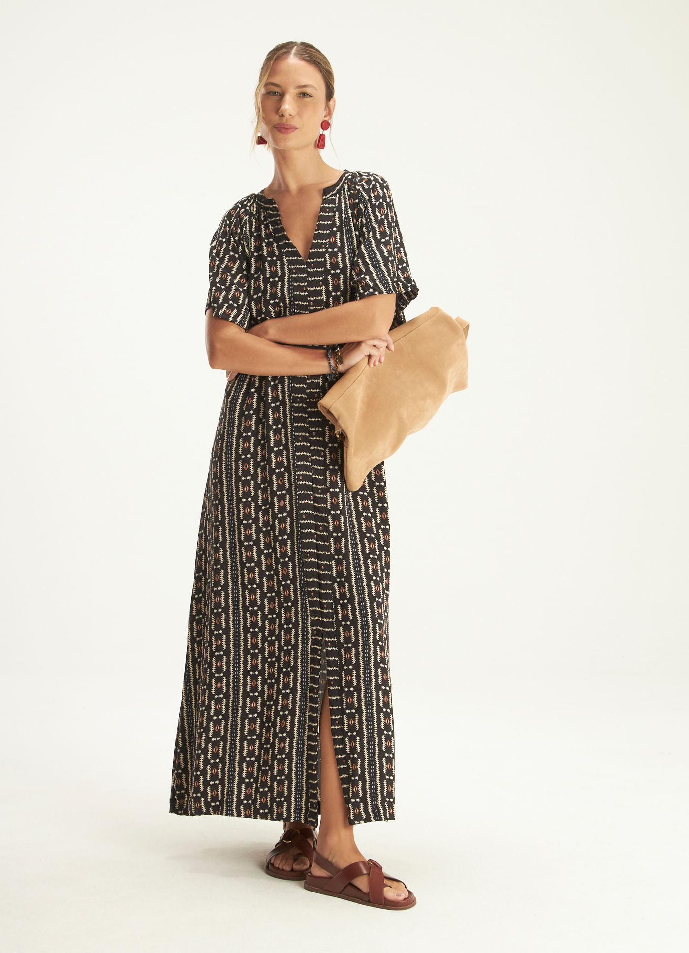 Vestido estampado mariscos