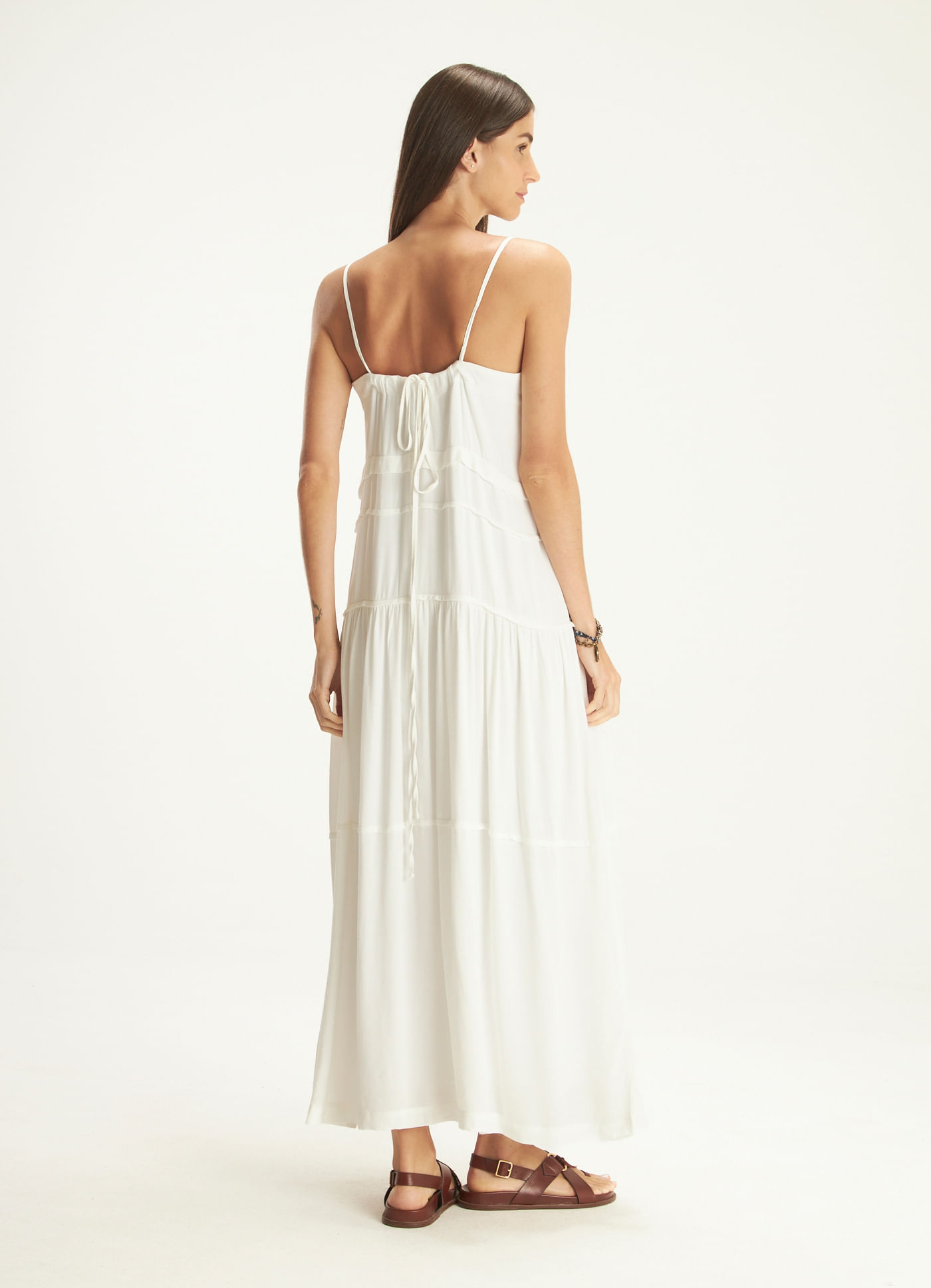 Vestido viscose summer branco