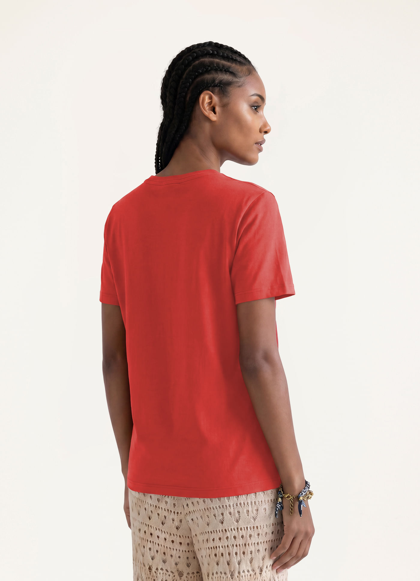 Blusa básica algodão classic vermelho