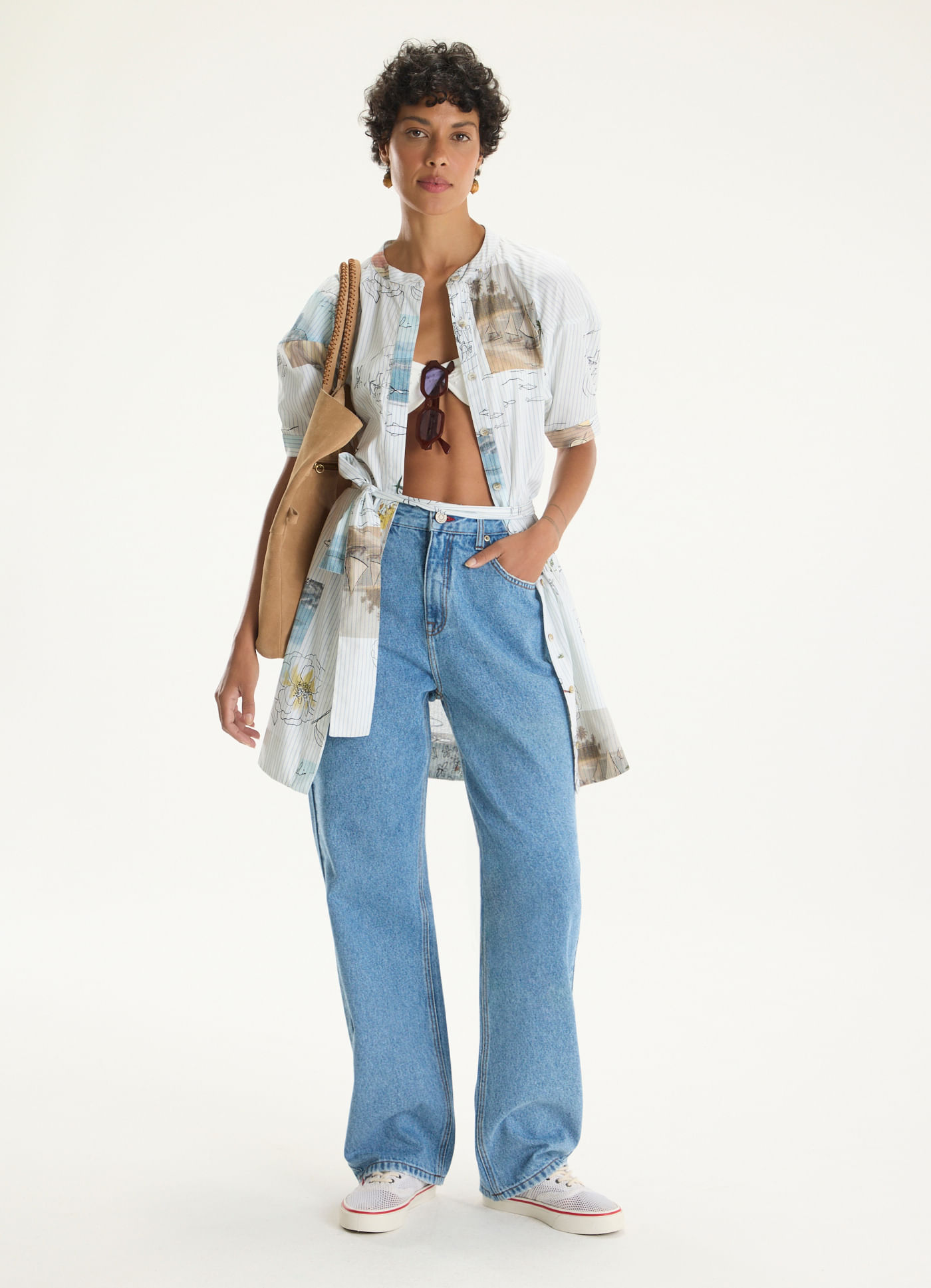 Calça reta harmonia jeans