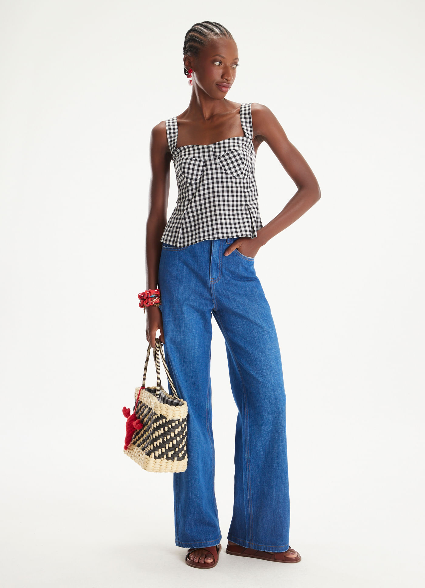 Calça super reta comfort jeans