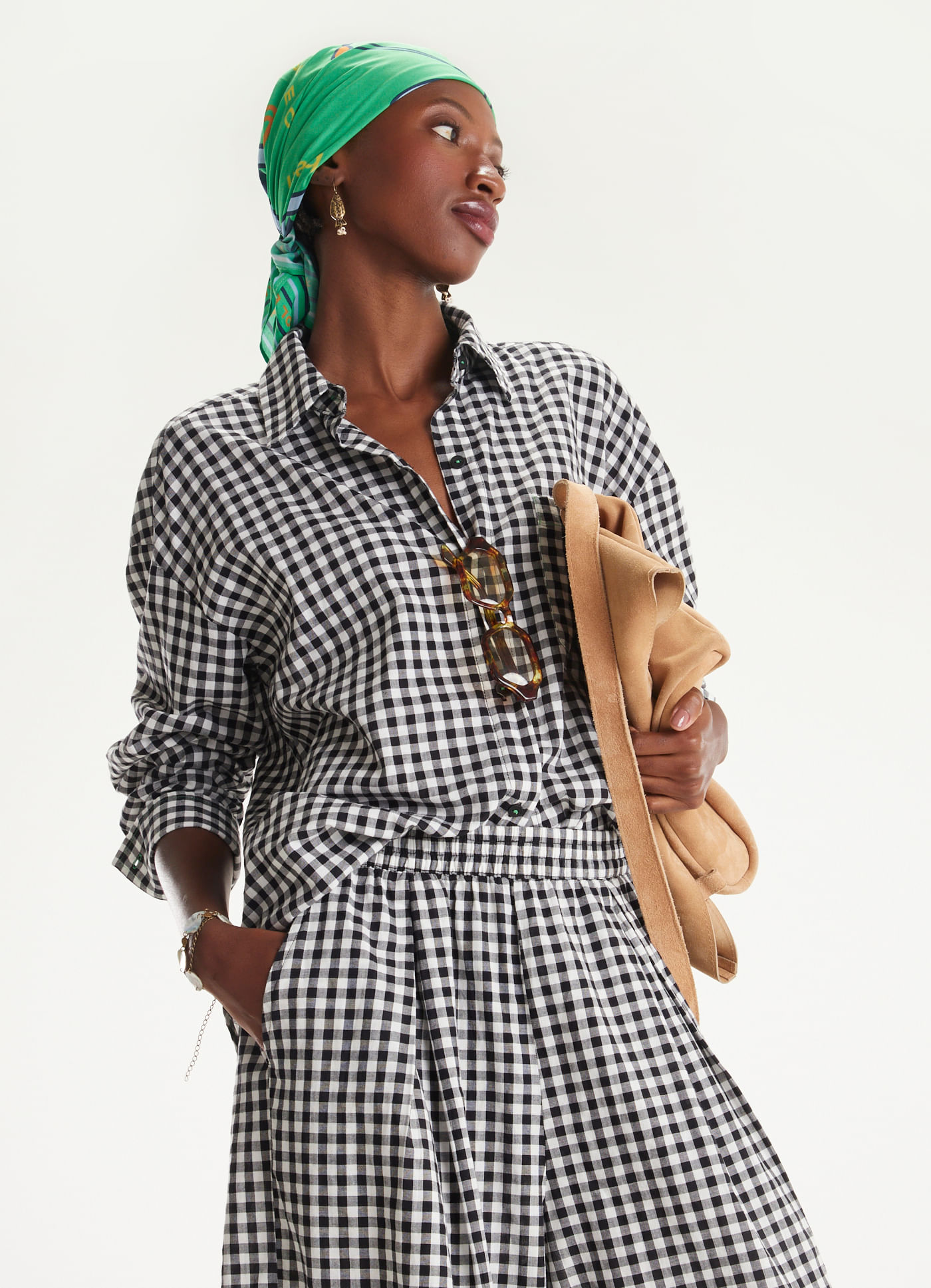 Camisa algodão vichy